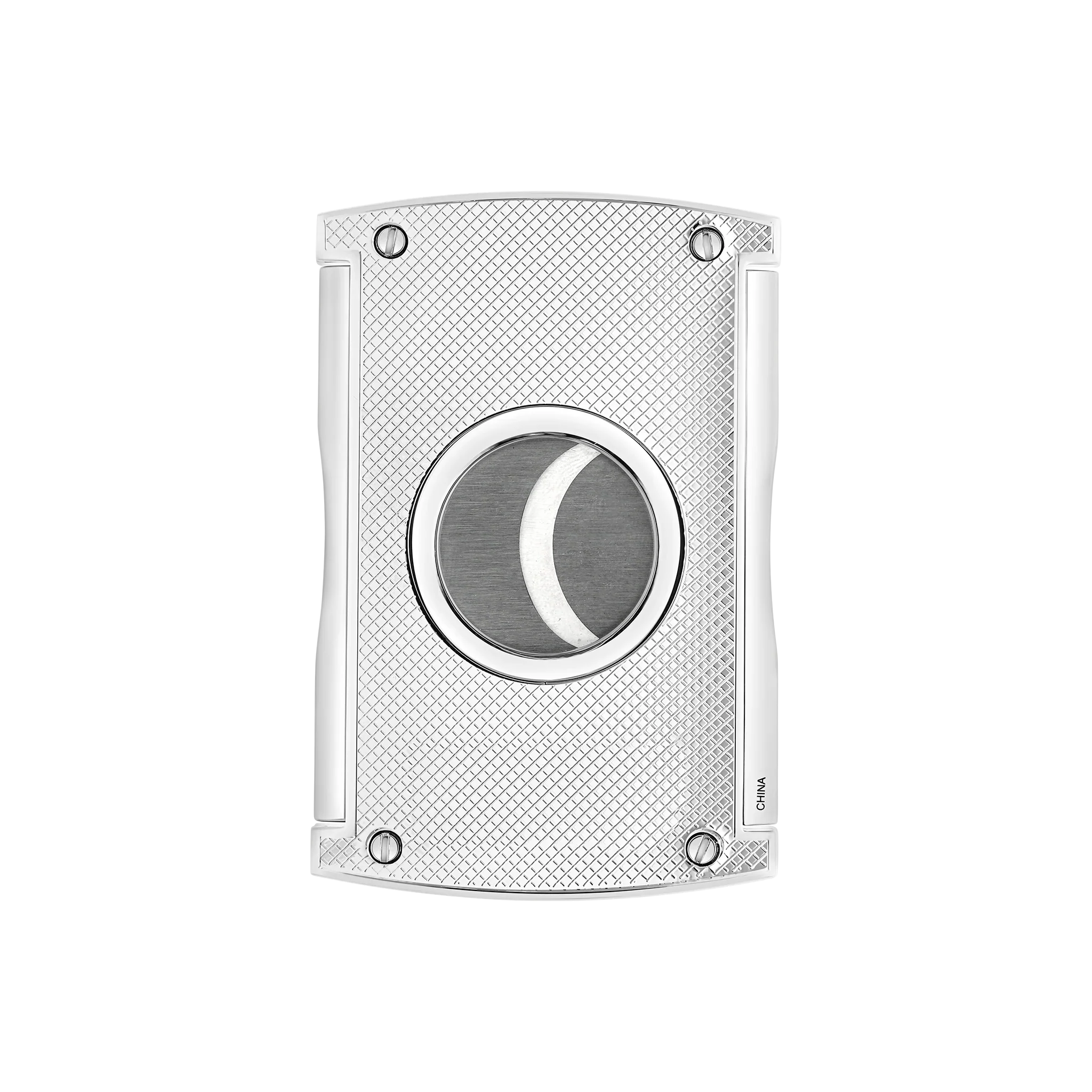 S.T. DUPONT Chequered Chrome Maxijet Cigar Cutter/Coupe-cigare 003257