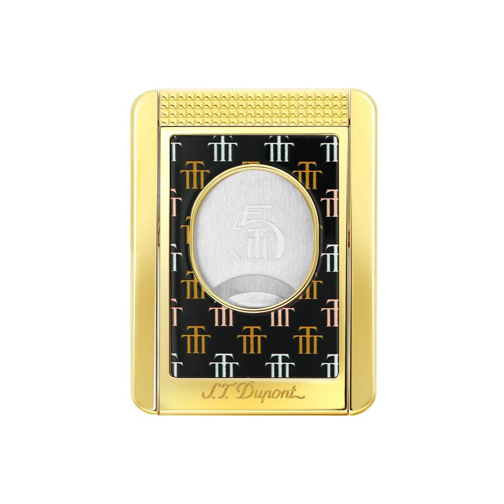 S.T. DUPONT Cigar Cutter/Coupe Cigare Chrome Trinidad Black 003477