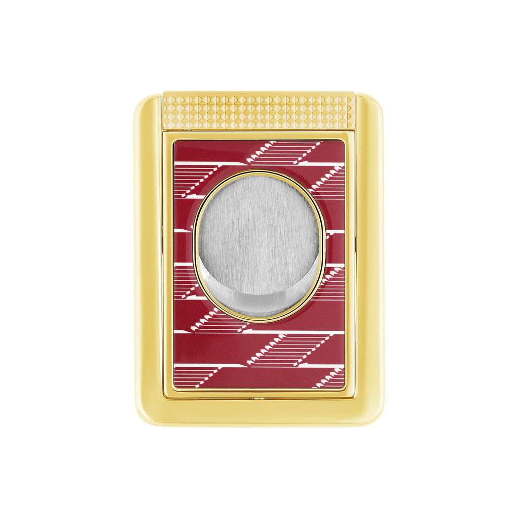 S.T. DUPONT Monogram 1872 Burgundy Cigar Cutter Stand/Coupe Cigar 003478