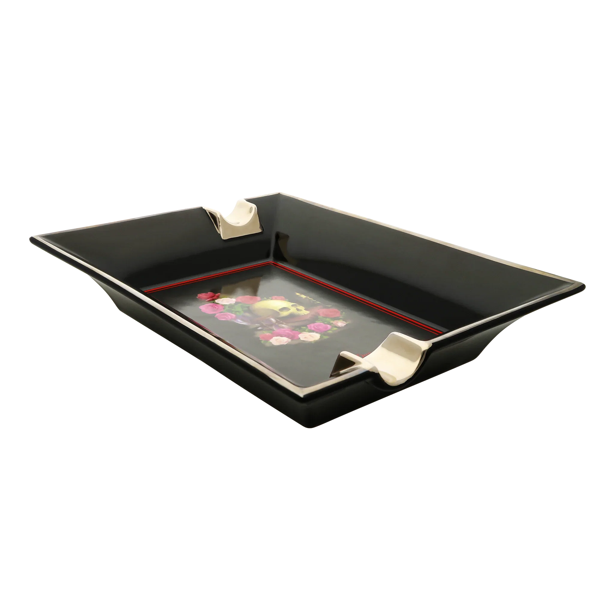 S.T. DUPONT Ashtray Memento Mori Black 006494