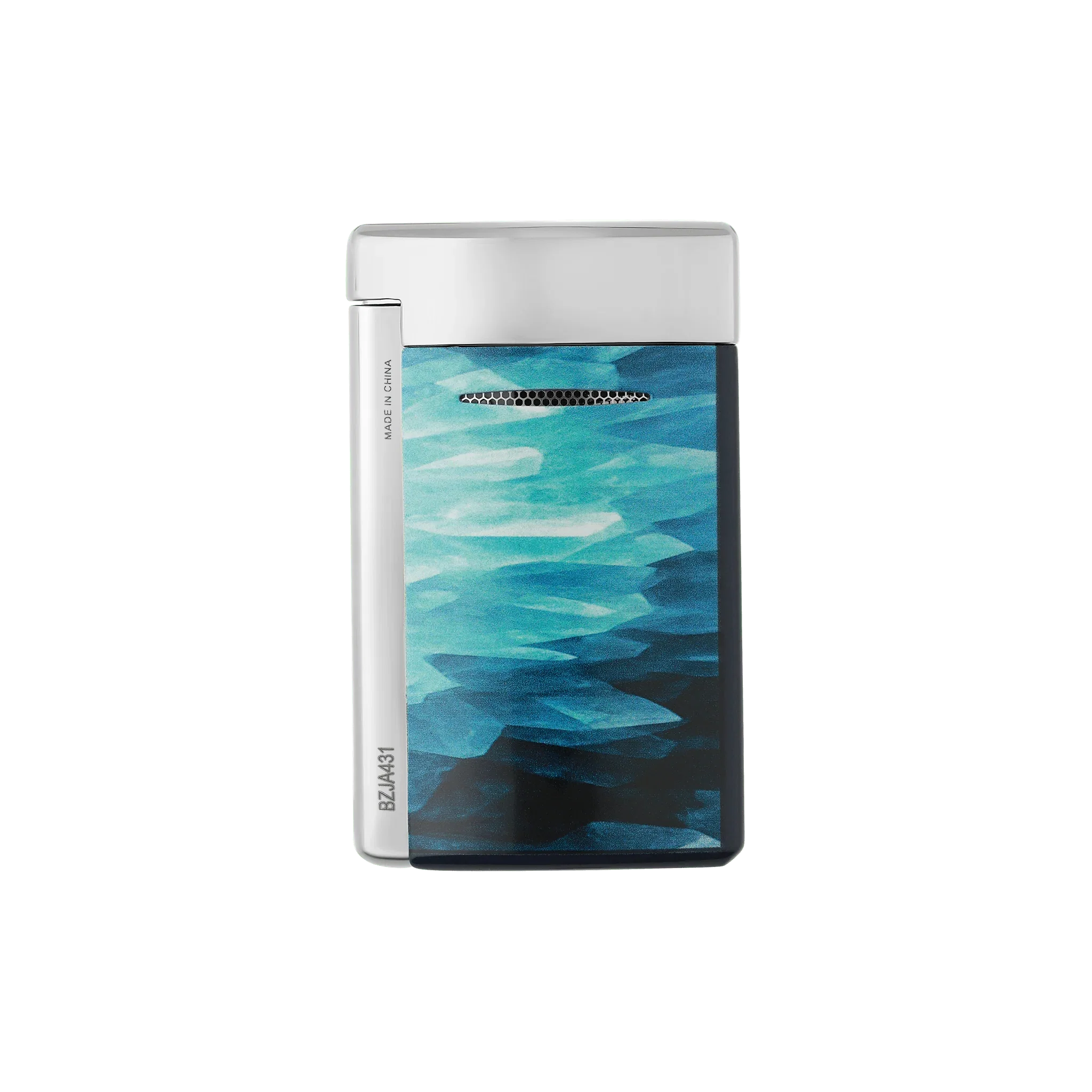 S.T. Dupont Minijet Géode Blue Lacquered Lighter/Briquet 010835