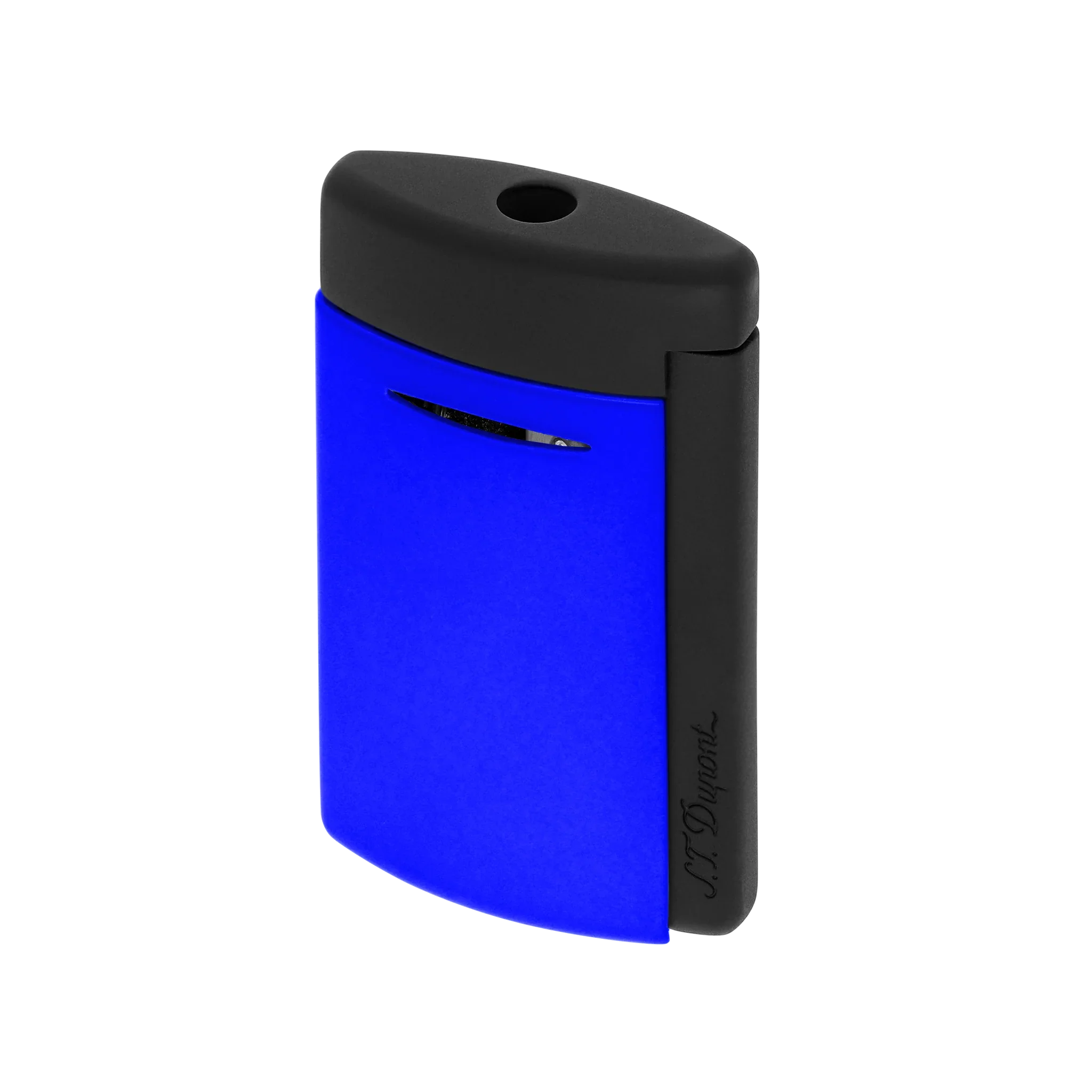 S.T. DUPONT Minijet Lacquer Neon Blue Lighter/Briquet 010871