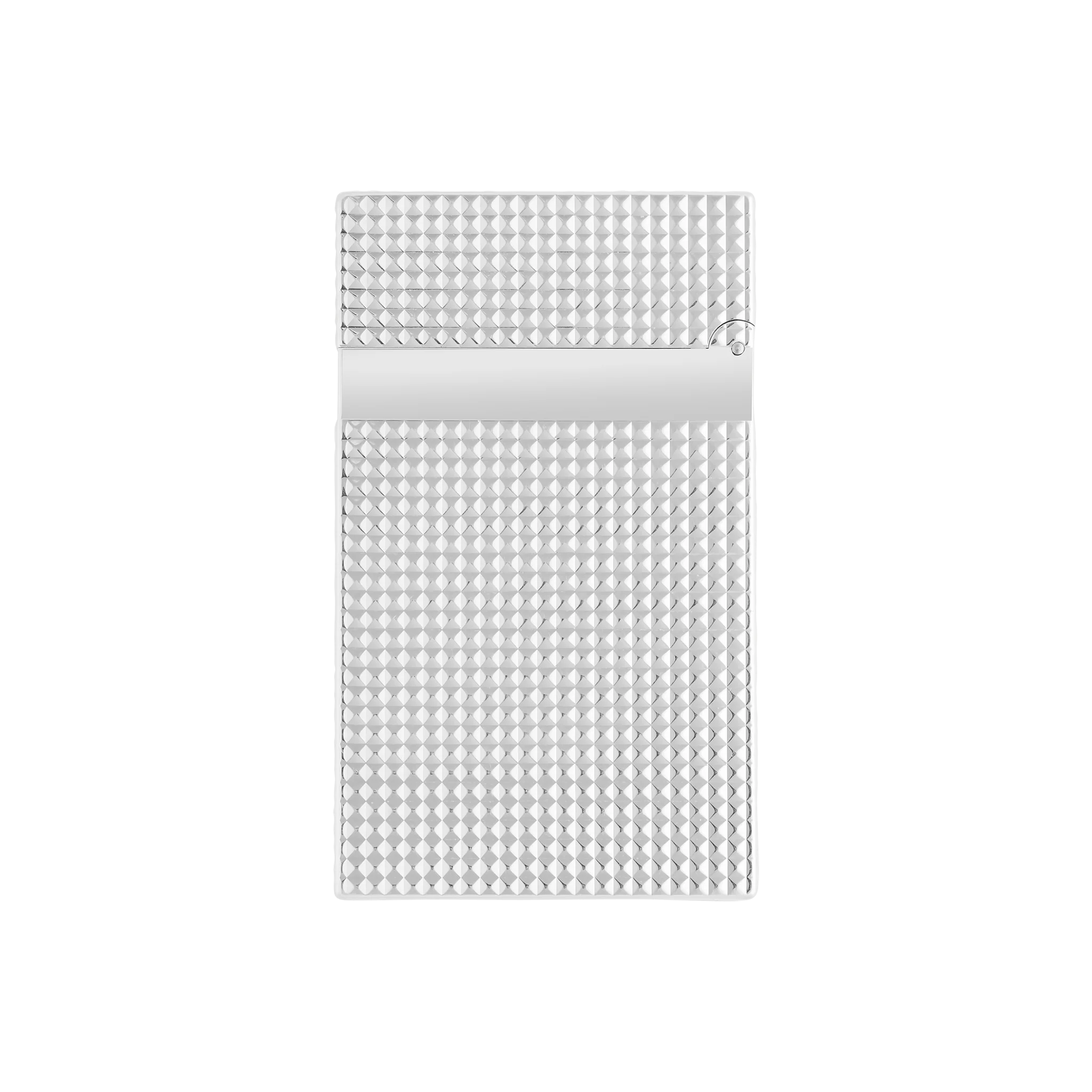 S.T. DUPONT LIGNE 2 DIAMOND HEAD SILVER LIGHTER/BRIQUET 016184