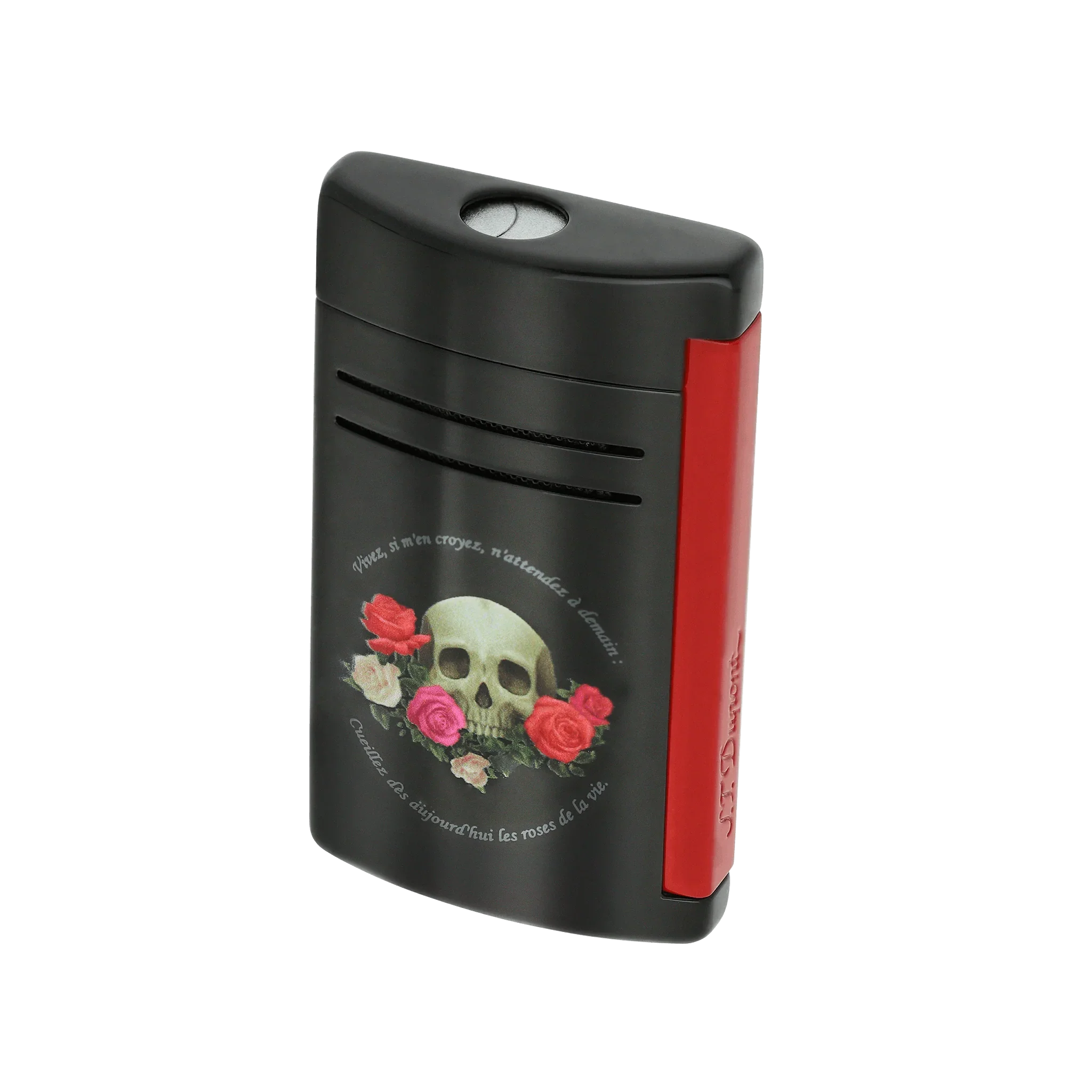 S.T. DUPONT Maxijet Memento Mori Black Lighter/Briquet 020394