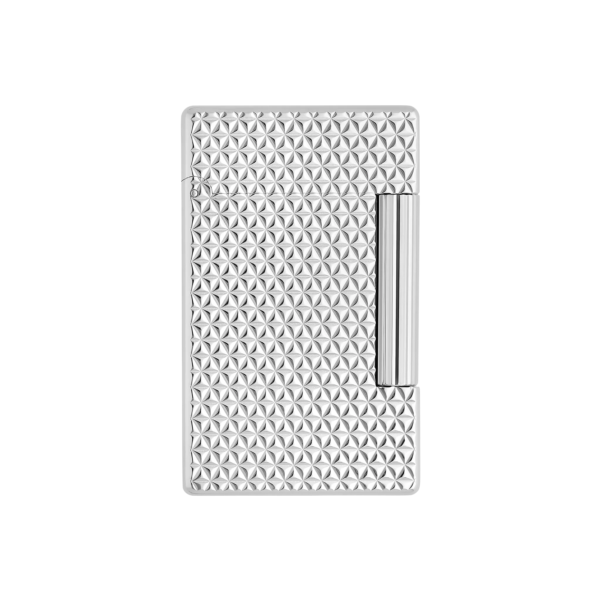 S.T. DUPONT INITIAL DIAMOND HEAD SILVER LIGHTER/BRIQUET 020820