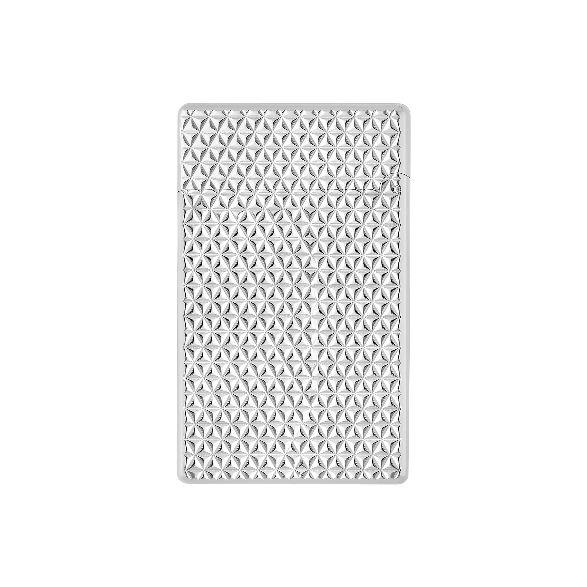 S.T. DUPONT INITIAL DIAMOND HEAD SILVER LIGHTER/BRIQUET 020820