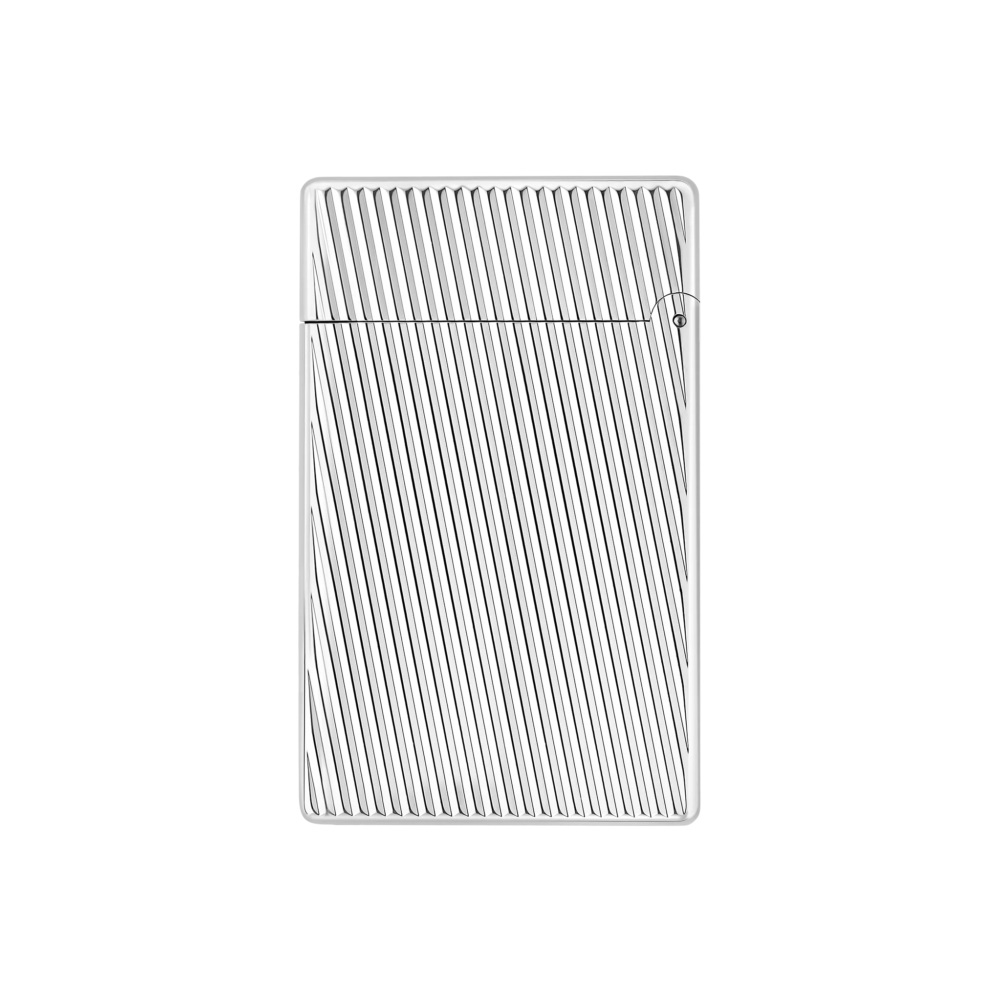 S.T. DUPONT INITIAL DIAGONAL SILVER LIGHTER/BRIQUET 020830