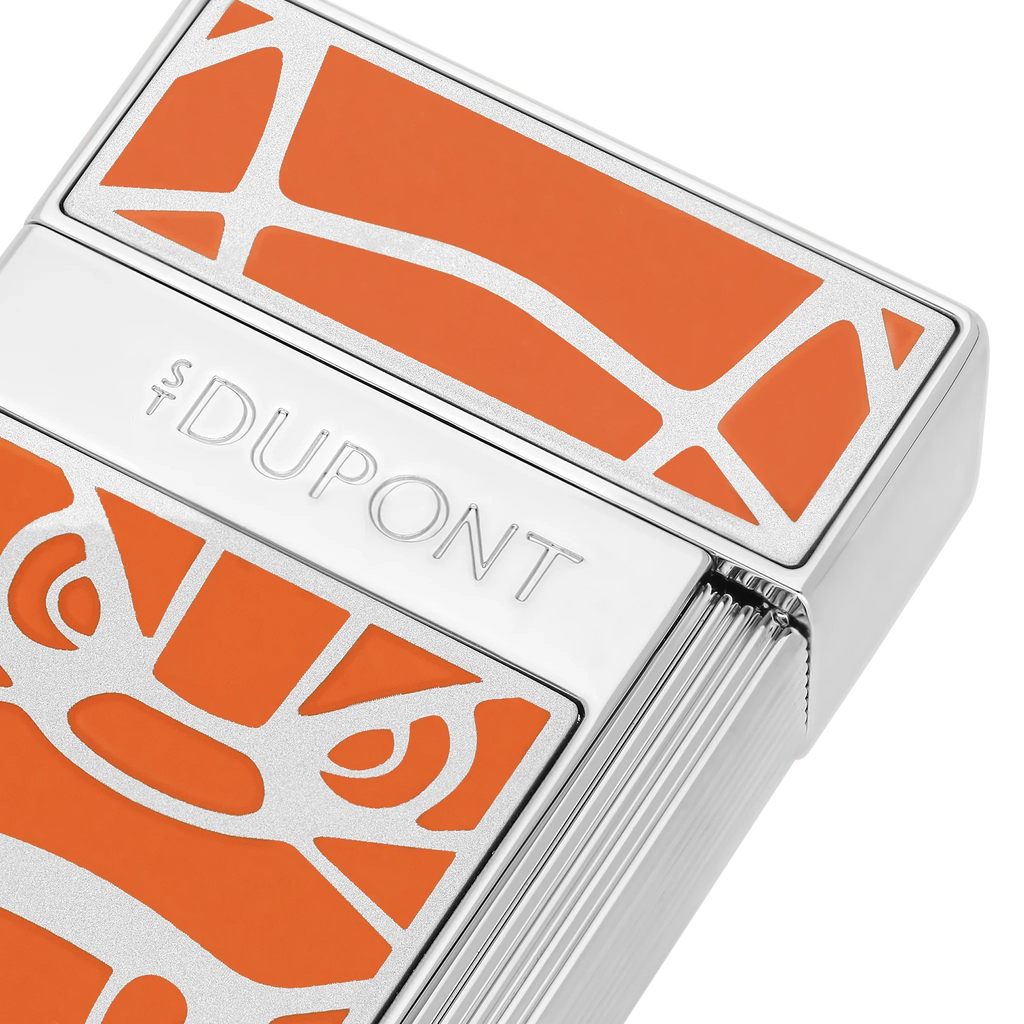 S.T. Dupont Biggy Orlinski Lacquered Orange Lighter/Briquet 025063