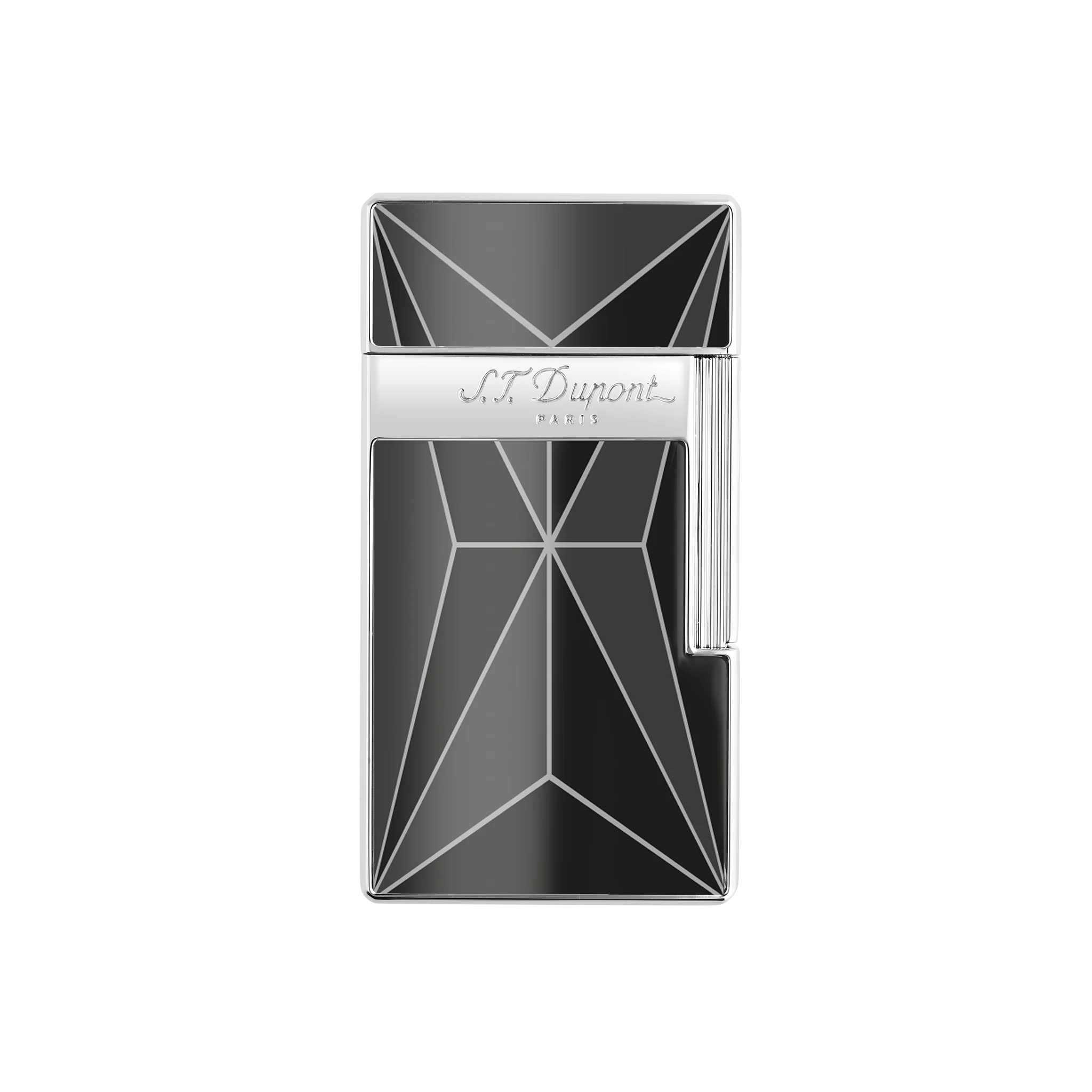 S.T. DUPONT Biggy Chrome Fire X Black Lighter/Briquet 025070