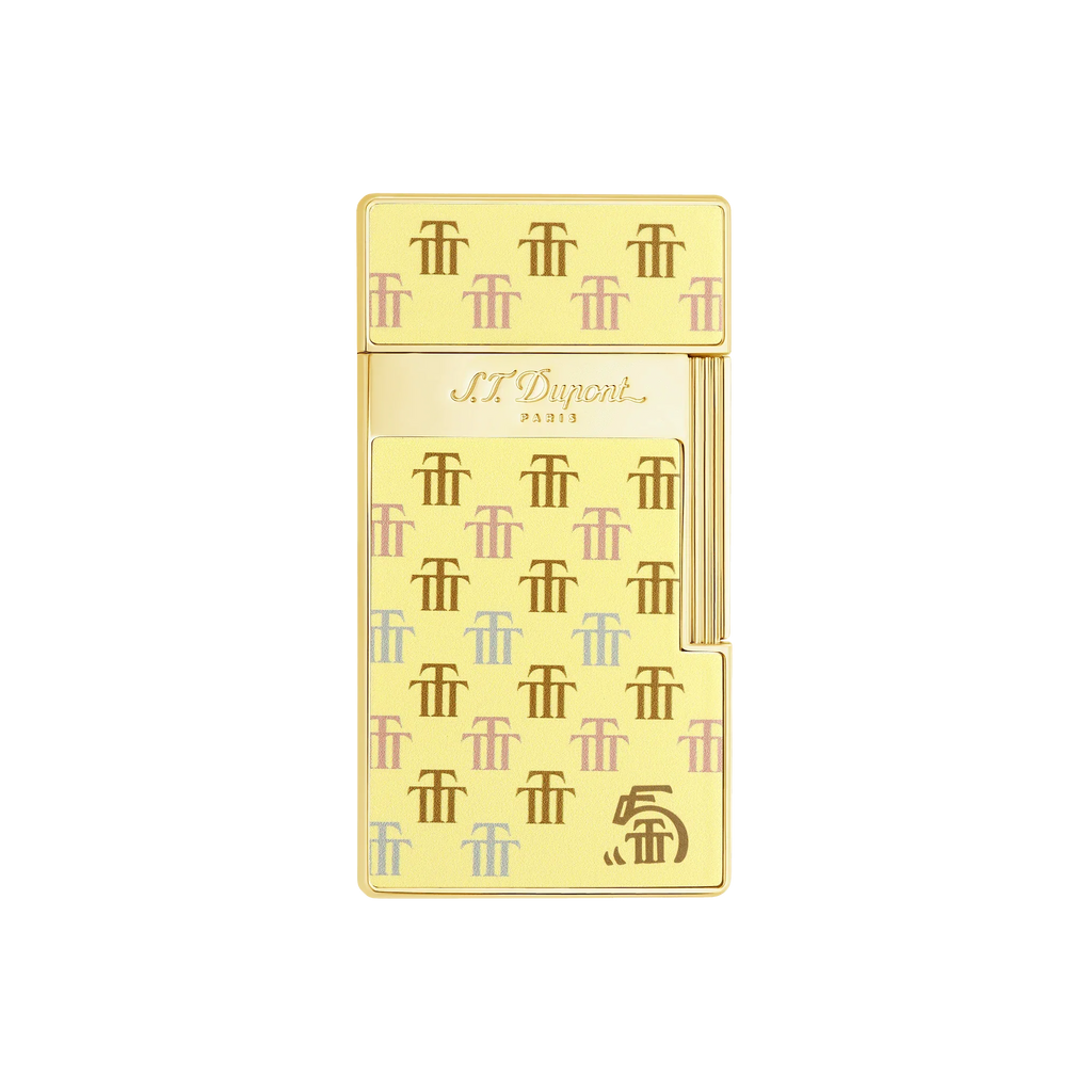 S.T. DUPONT Biggy Lacquered Trinidad Yellow Lighter/Briquet 025077