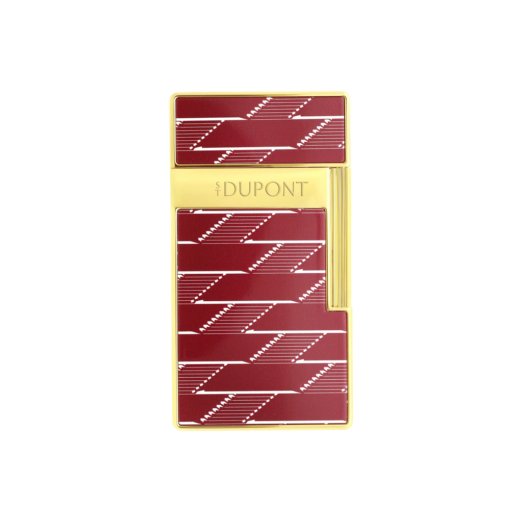 S.T. DUPONT Biggy Monogram 1872 Burgundy Lacquered Lighter/Briquet 025078B