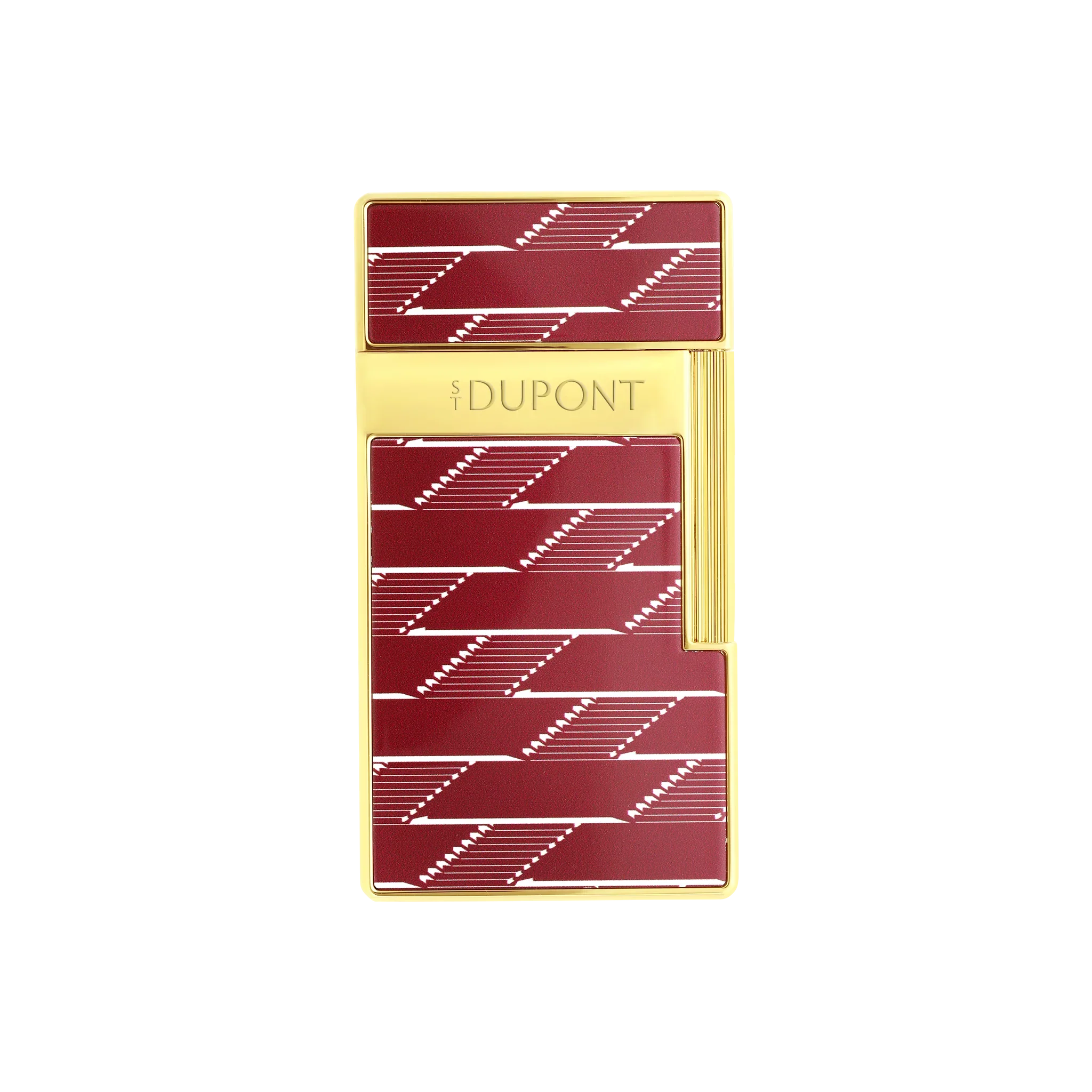 S.T. DUPONT Biggy Monogram 1872 Burgundy Lacquered Lighter/Briquet 025078B