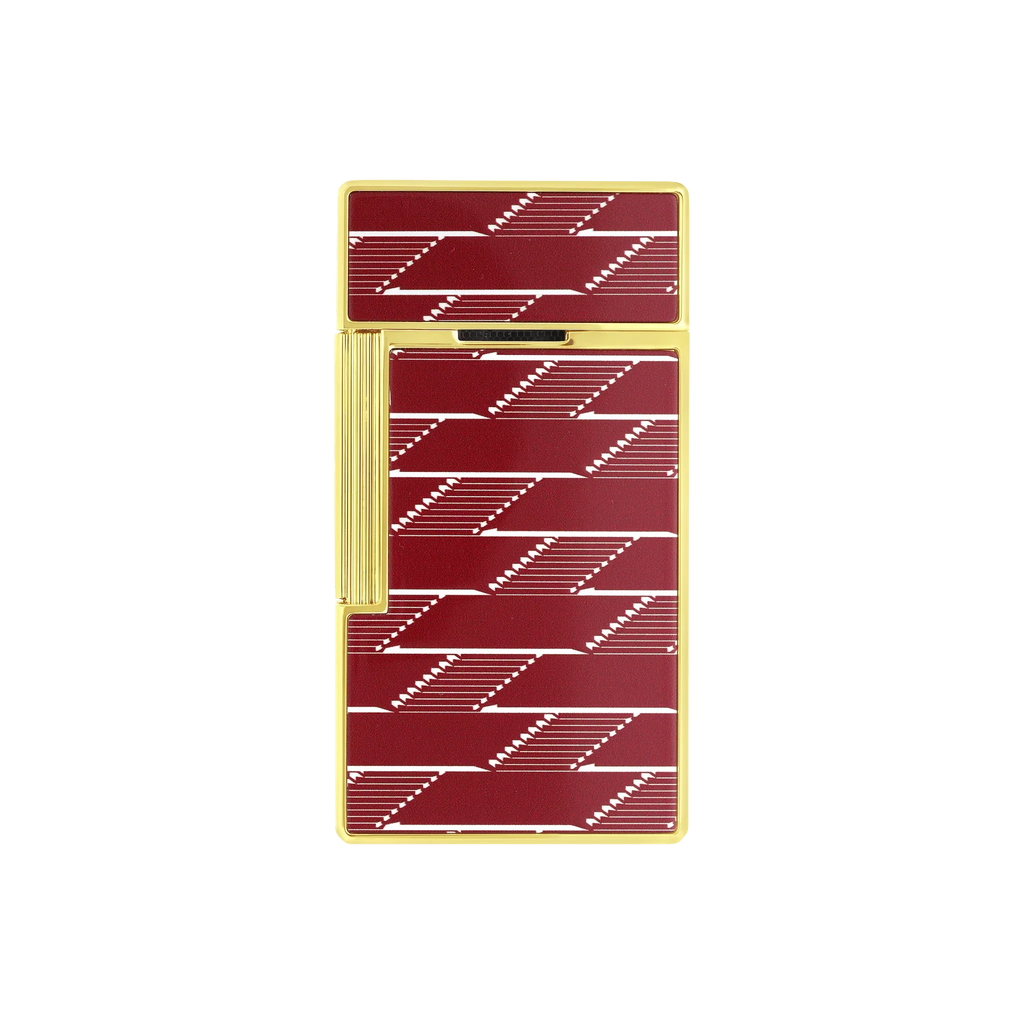 S.T. DUPONT Biggy Monogram 1872 Burgundy Lacquered Lighter/Briquet 025078B