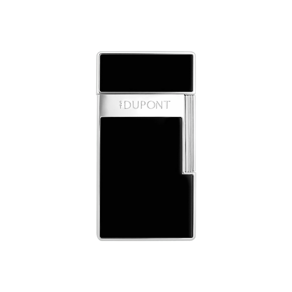S.T. DUPONT Biggy Black Chrome Silver Lighter/Briquet 025221
