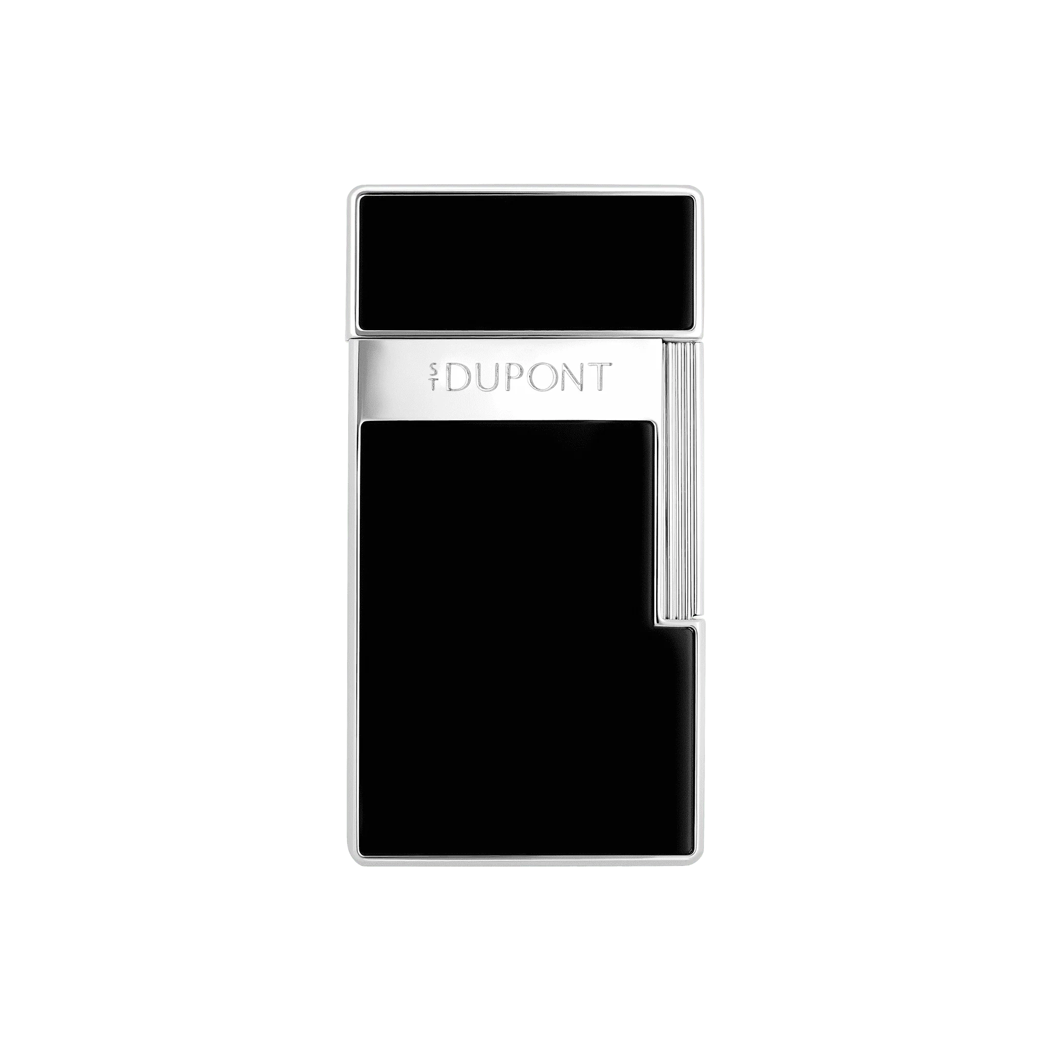 S.T. DUPONT Biggy Black Chrome Silver Lighter/Briquet 025221
