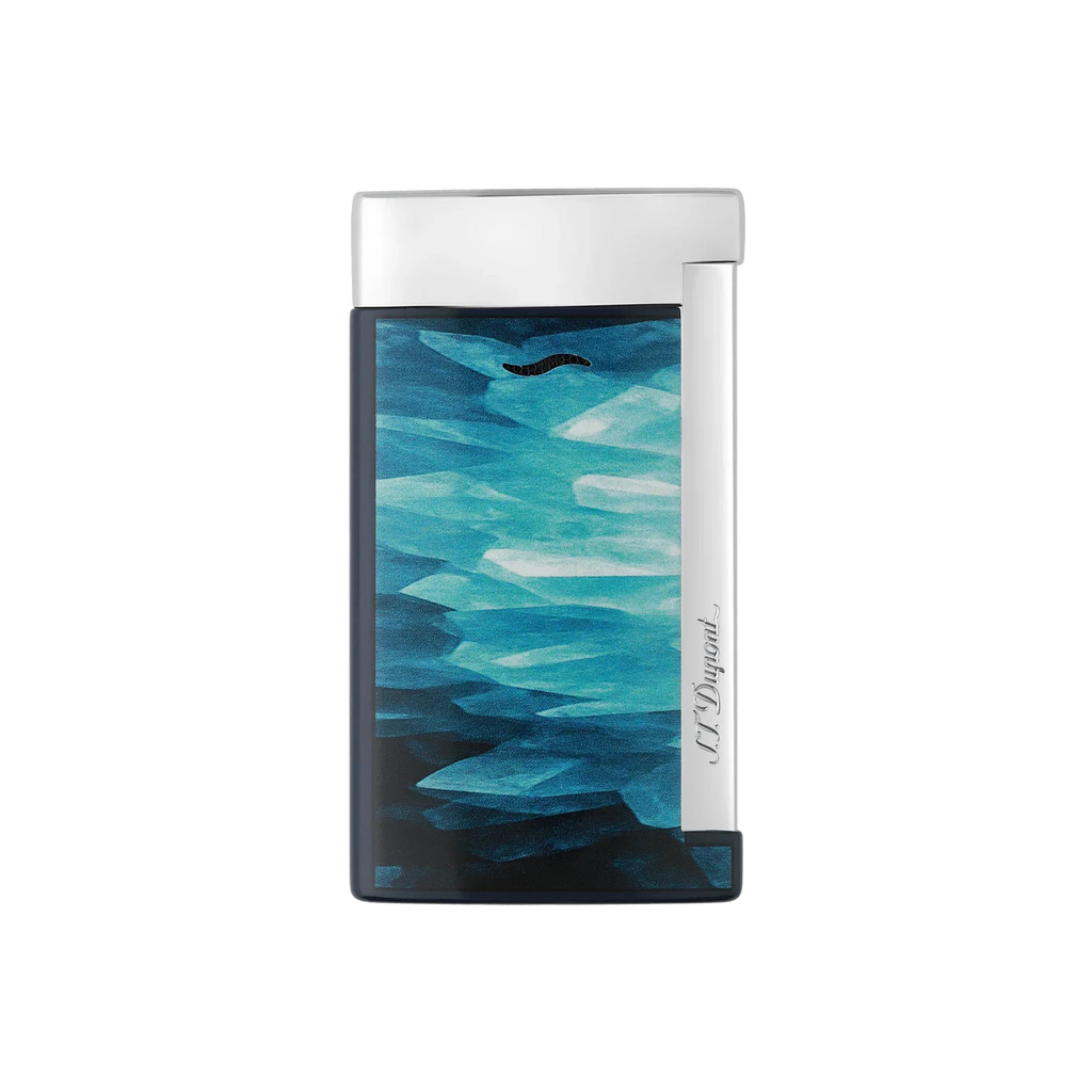 S.T. Dupont Slim 7 Géode Blue Lacquered Lighter/Briquet 027035