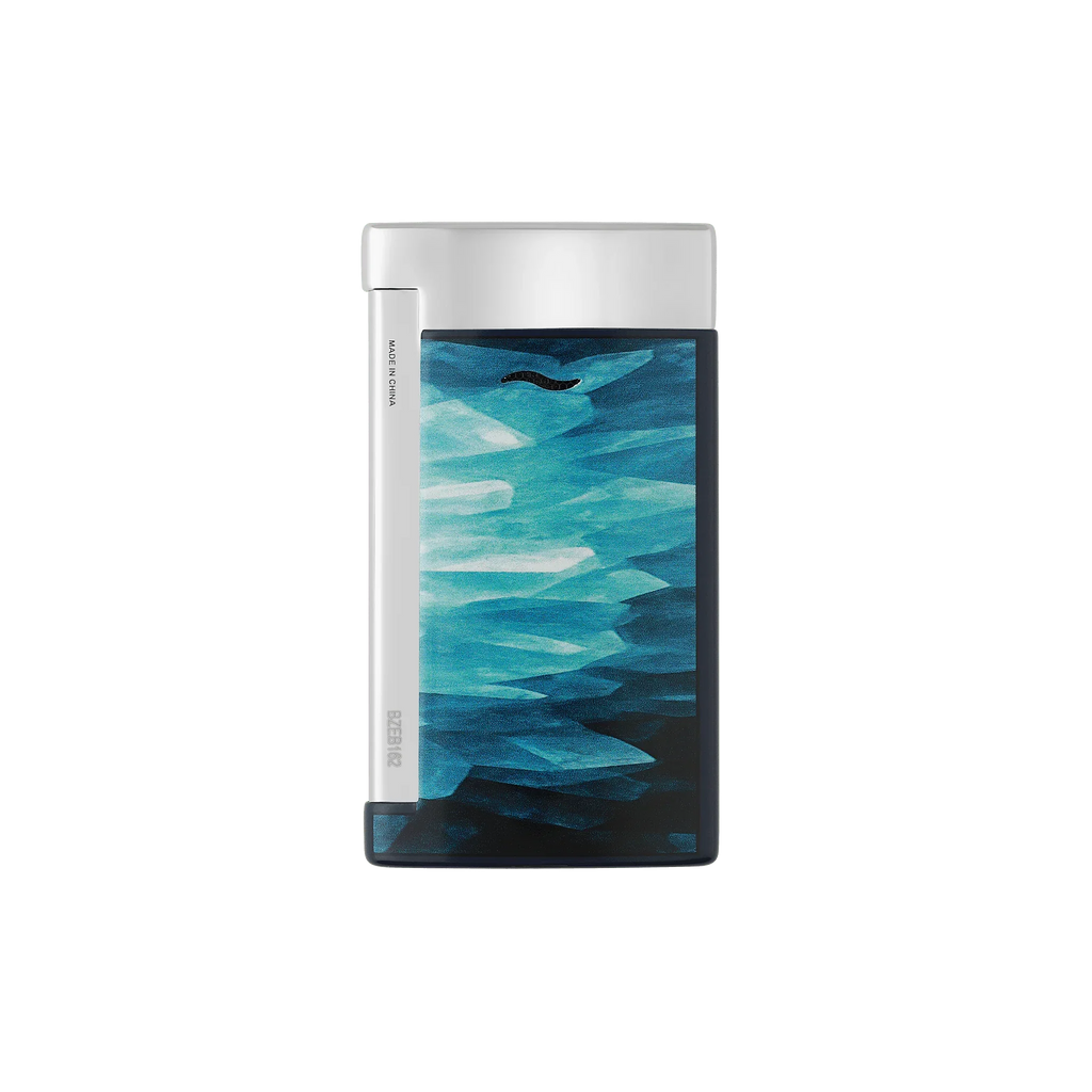 S.T. Dupont Slim 7 Géode Blue Lacquered Lighter/Briquet 027035