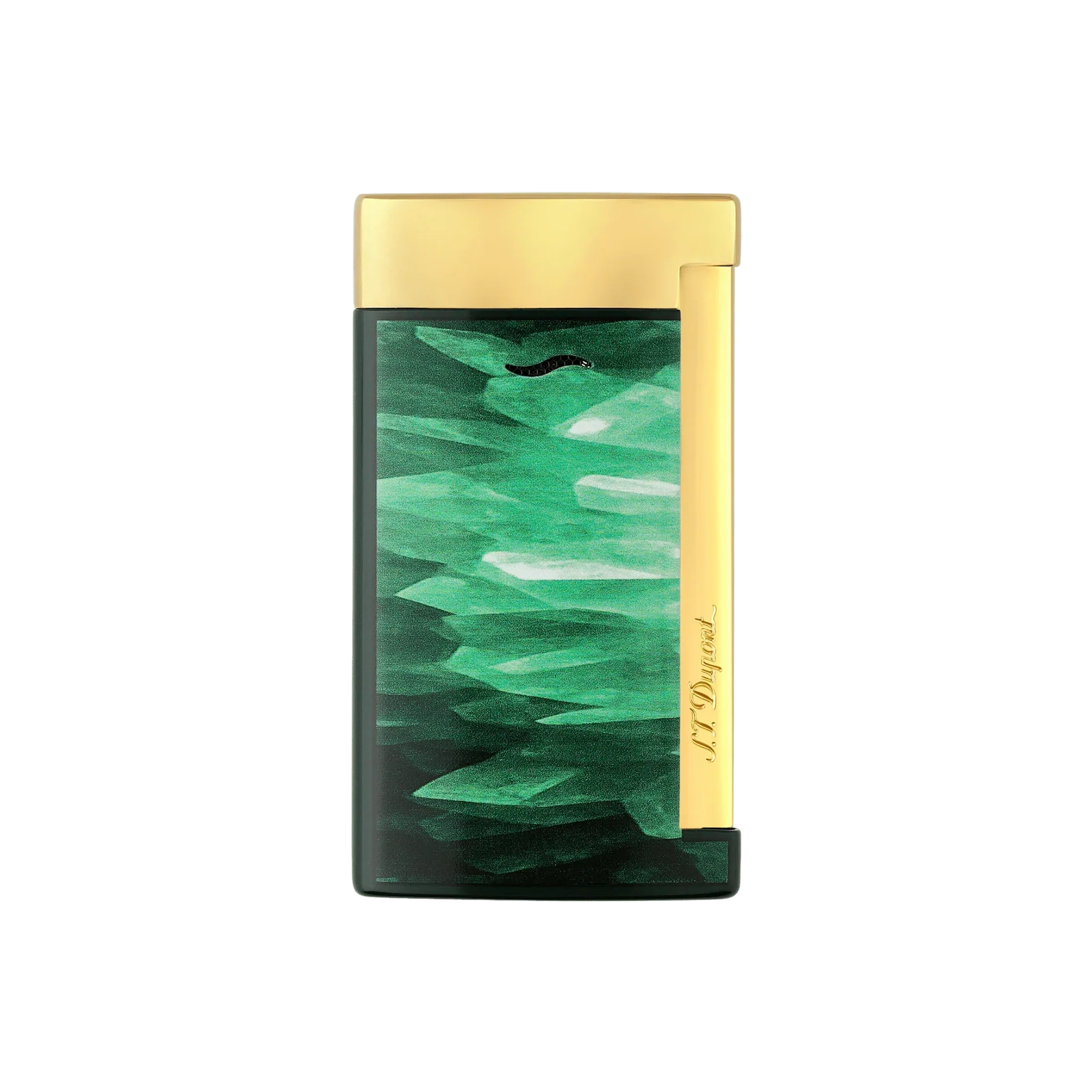 S.T. Dupont Slim 7 Géode Green Lacquered Lighter/Briquet 027036