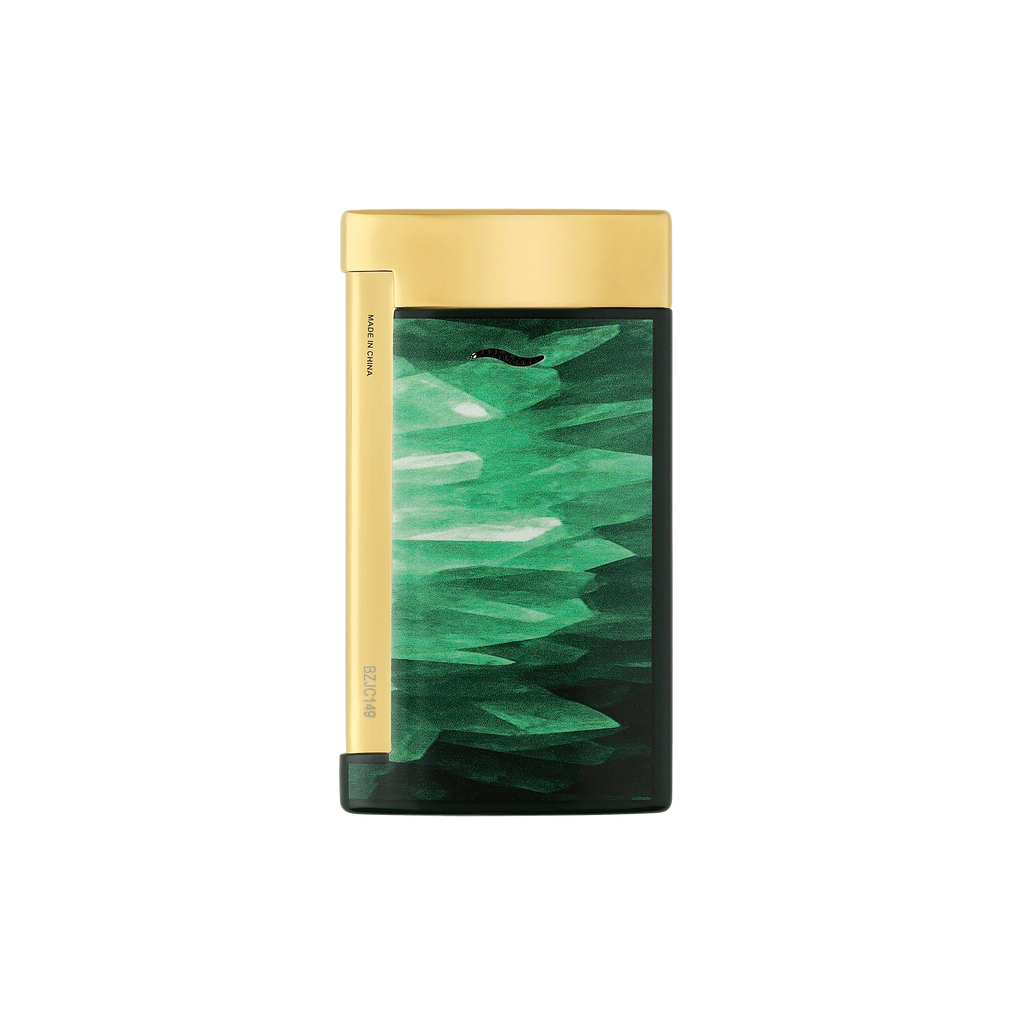 S.T. Dupont Slim 7 Géode Green Lacquered Lighter/Briquet 027036