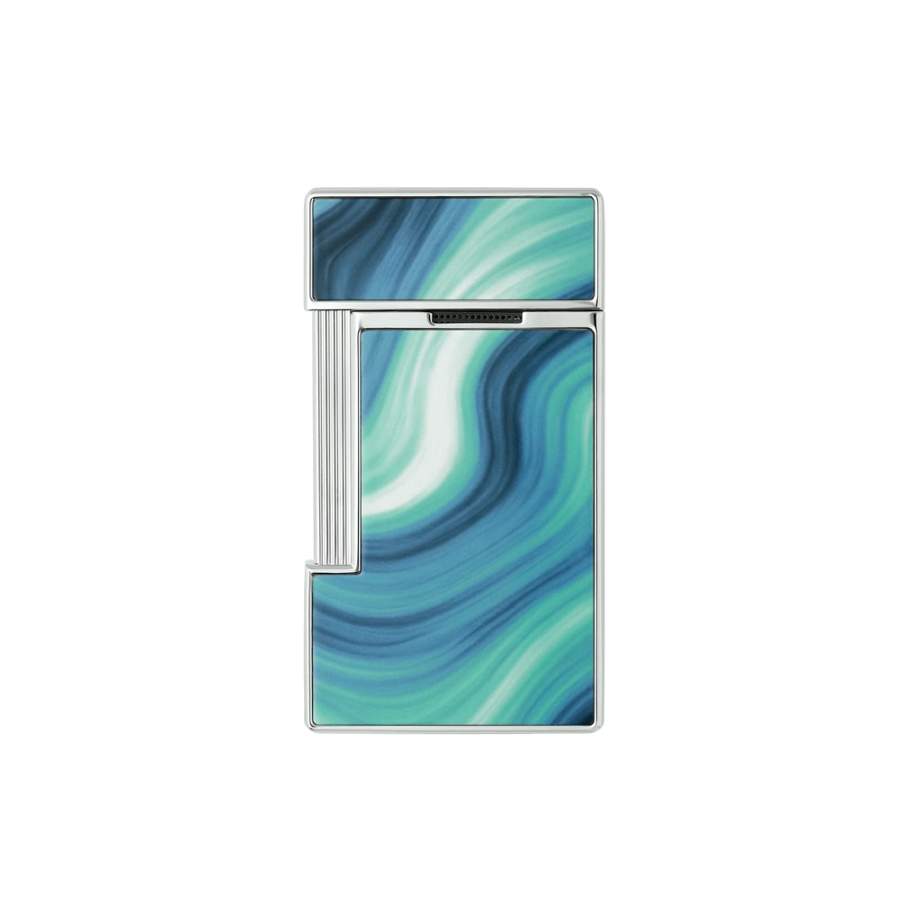 S.T. Dupont Slimmy Géode Blue Lacquered Lighter/Briquet 028035