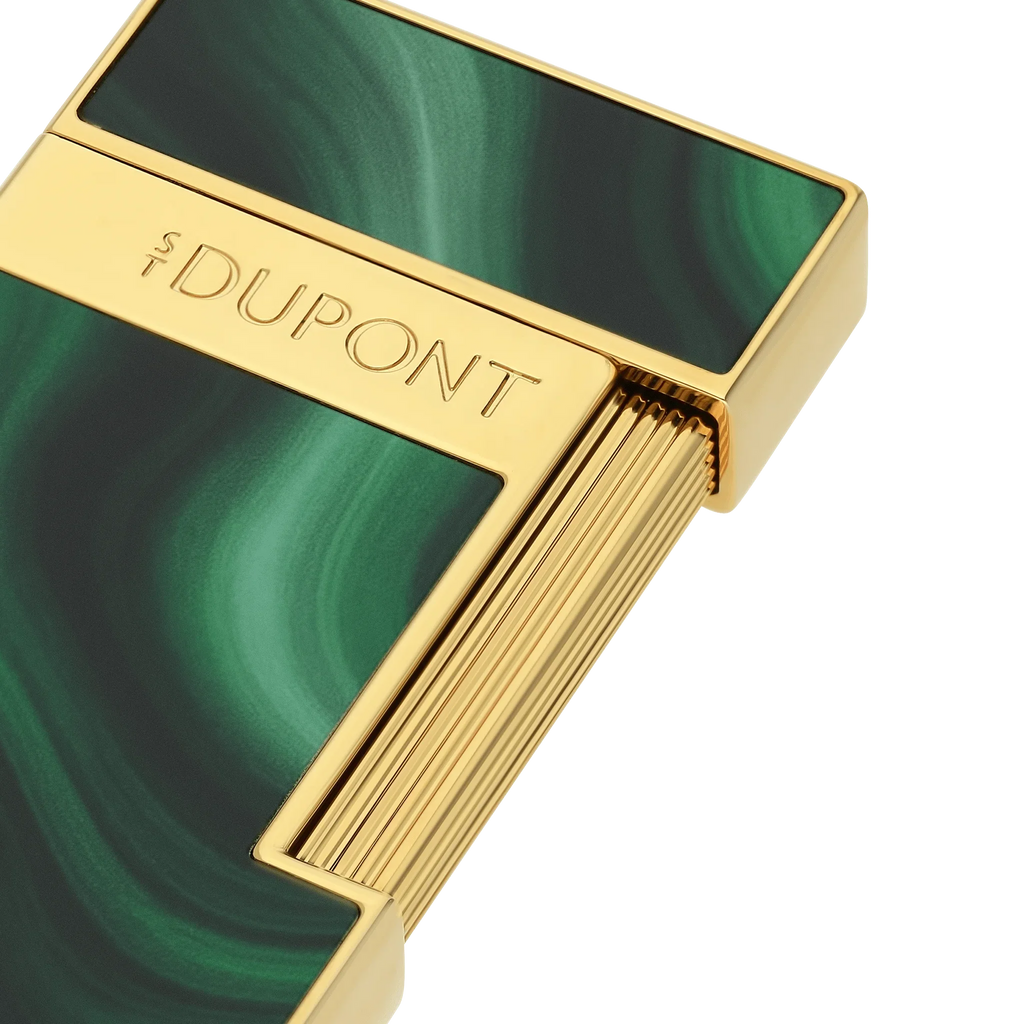 S.T. Dupont Slimmy Géode Green Lacquered Lighter/Briquet 028036