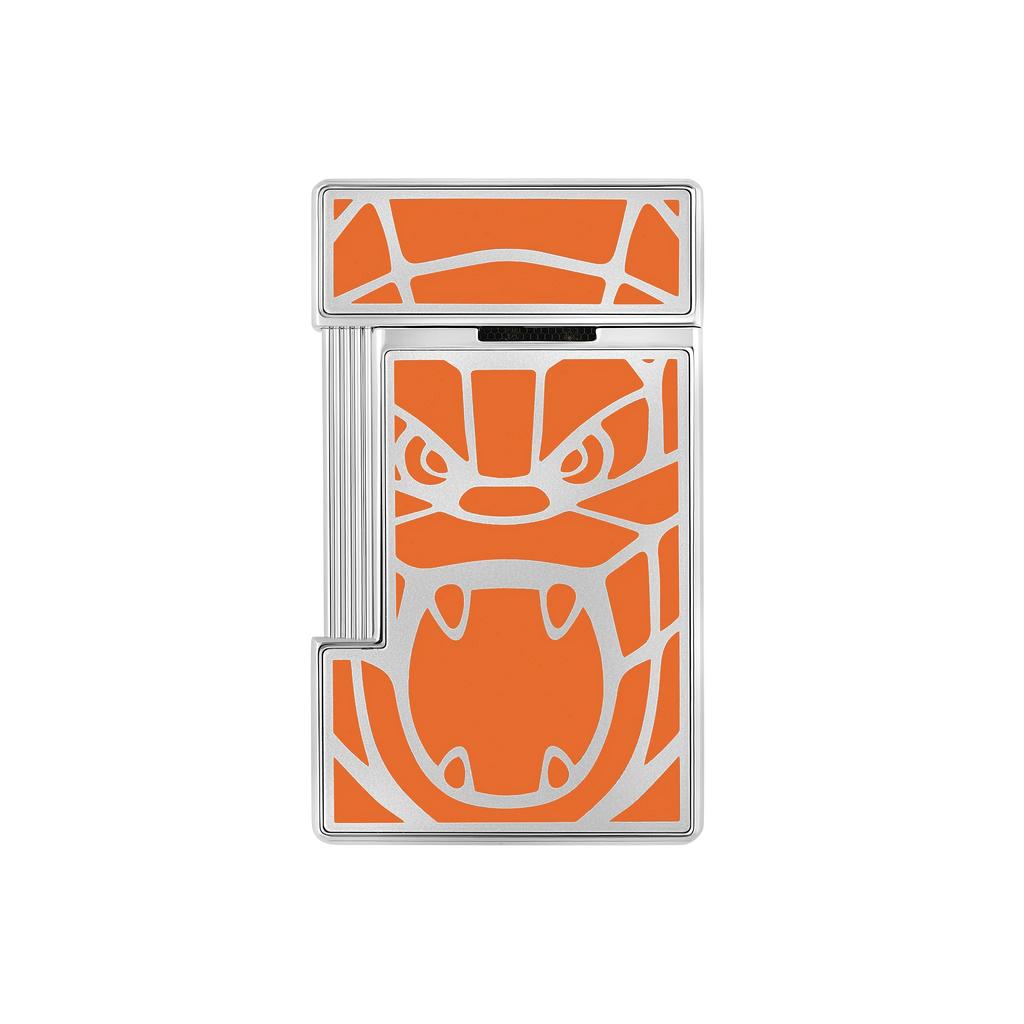 S.T. Dupont Slimmy Orlinski Lacquered Orange Lighter/Briquet 028063