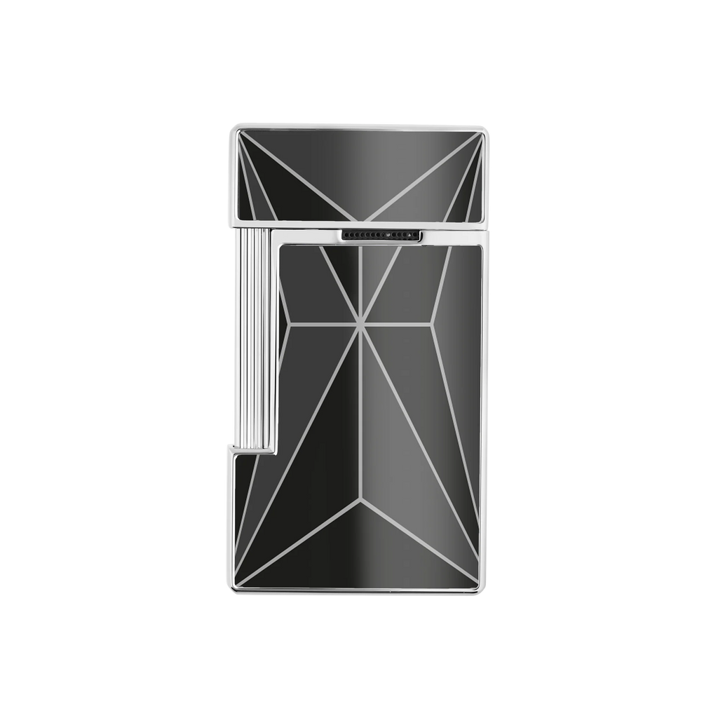 S.T. DUPONT Slimmy Chrome Fire X Black Lighter/Briquet 028070