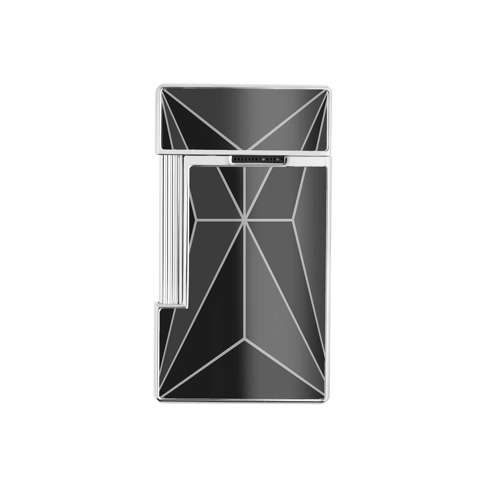 S.T. DUPONT Slimmy Chrome Fire X Black Lighter/Briquet 028070