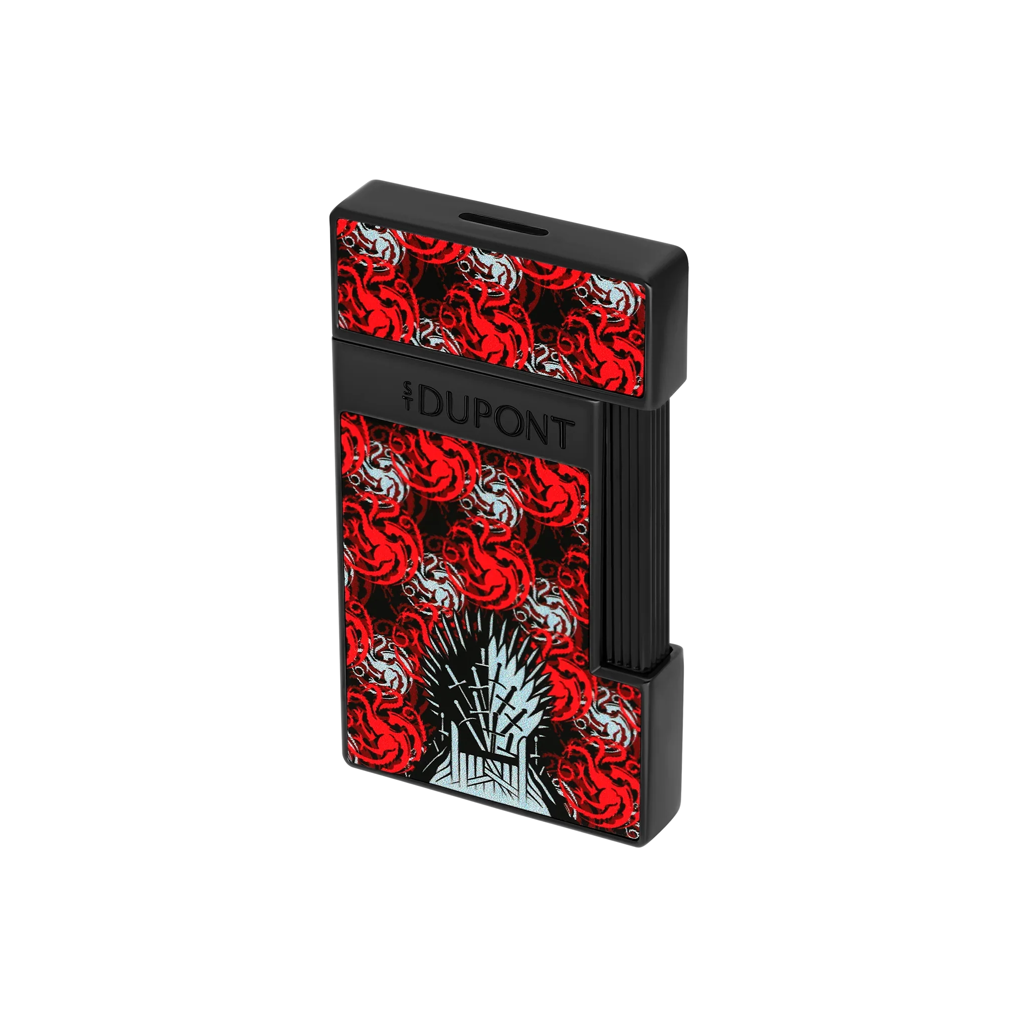 S.T. DUPONT Slimmy Lacquered Game of Thrones Light Black Lighter/Briquet 028112