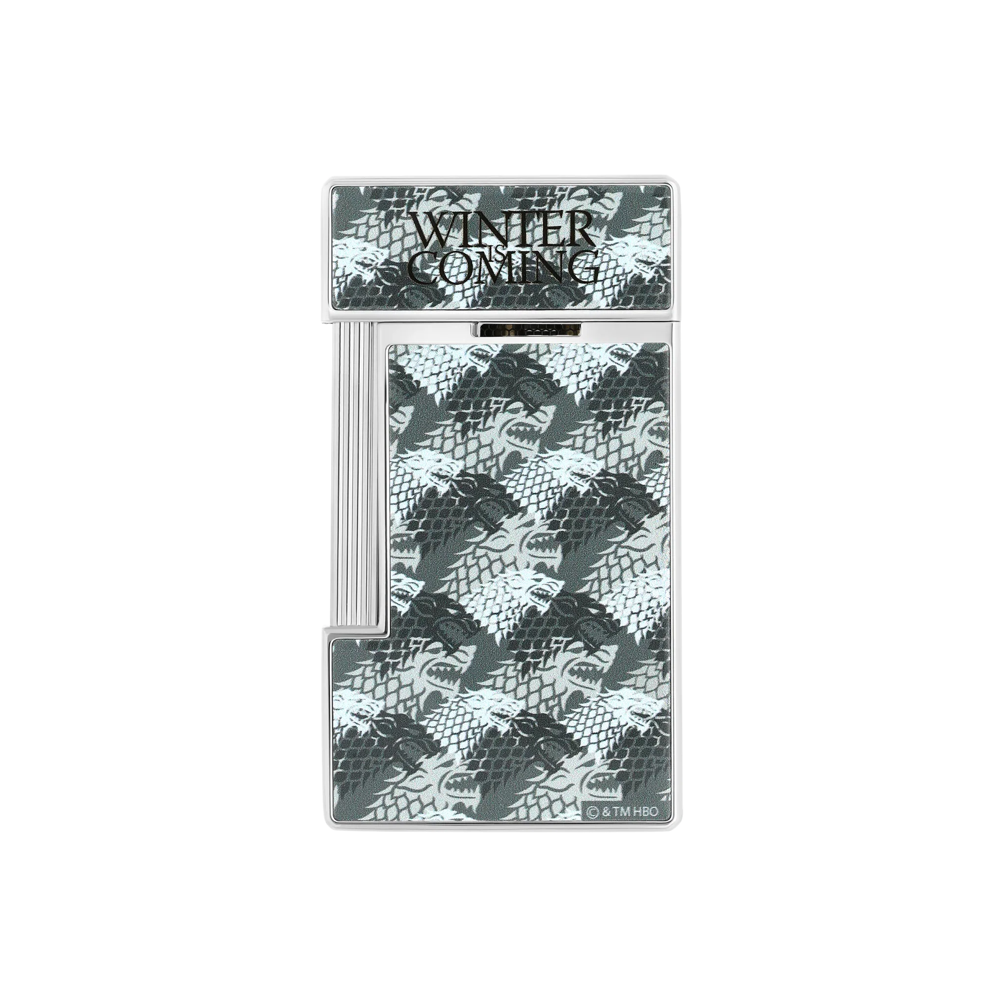S.T. DUPONT Slimmy Lacquered Game of Thrones Light Grey Lighter/Briquet 028113