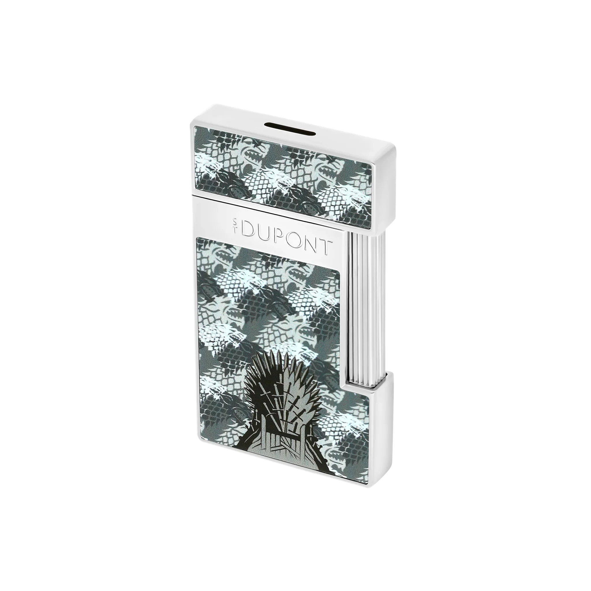 S.T. DUPONT Slimmy Lacquered Game of Thrones Light Grey Lighter/Briquet 028113