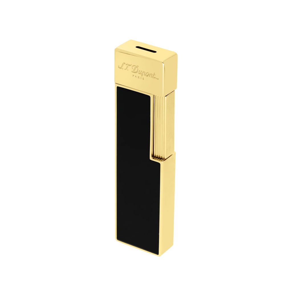 S.T. DUPONT Twiggy Black Golden Gold Lighter/Briquet 030002