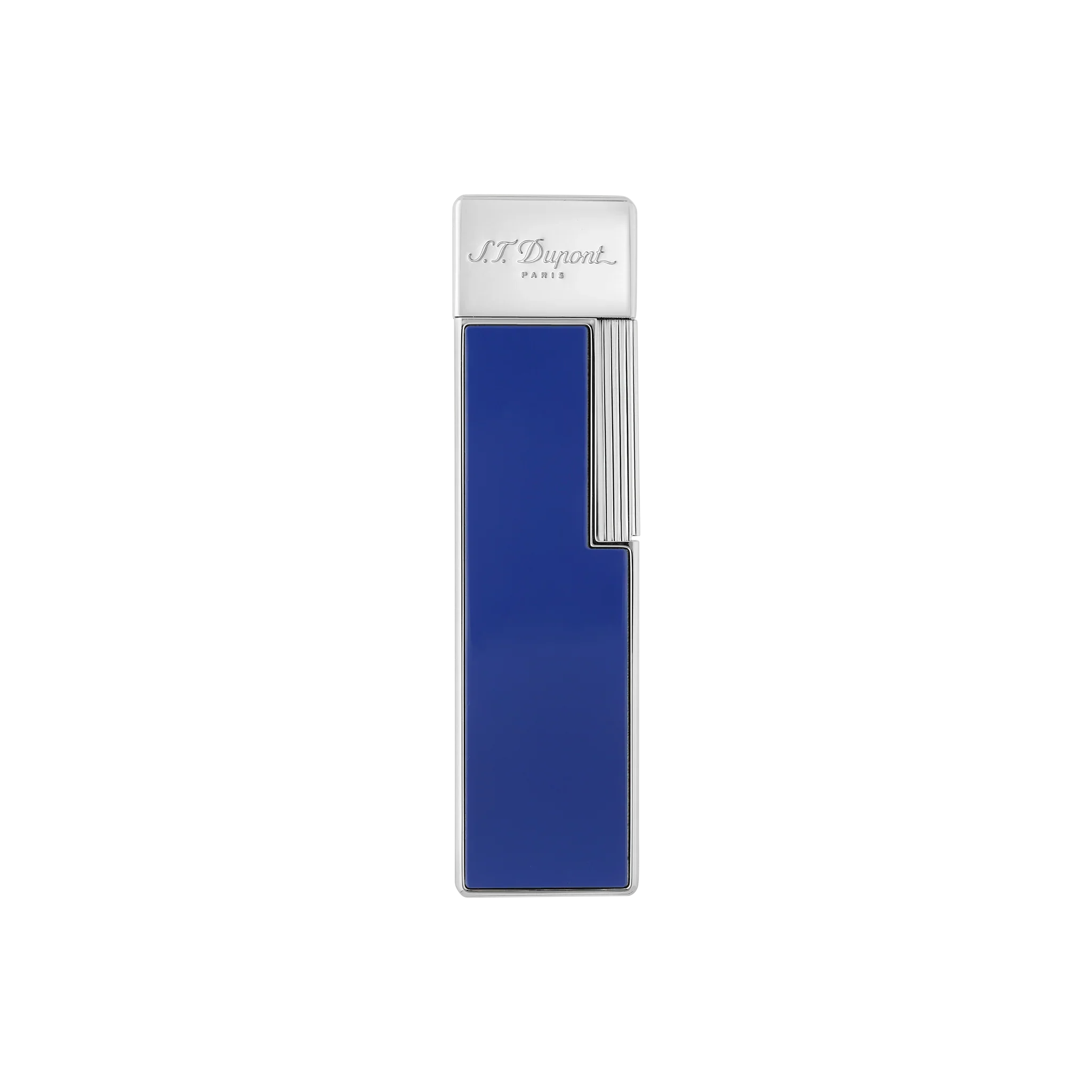 S.T. DUPONT Twiggy Chrome Indigo Blue Lighter/Briquet 030005