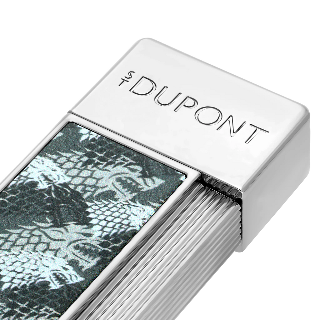 S.T. DUPONT Twiggy Lacquered Grey Palladium Game of Thrones Lighter/Briquet 030013