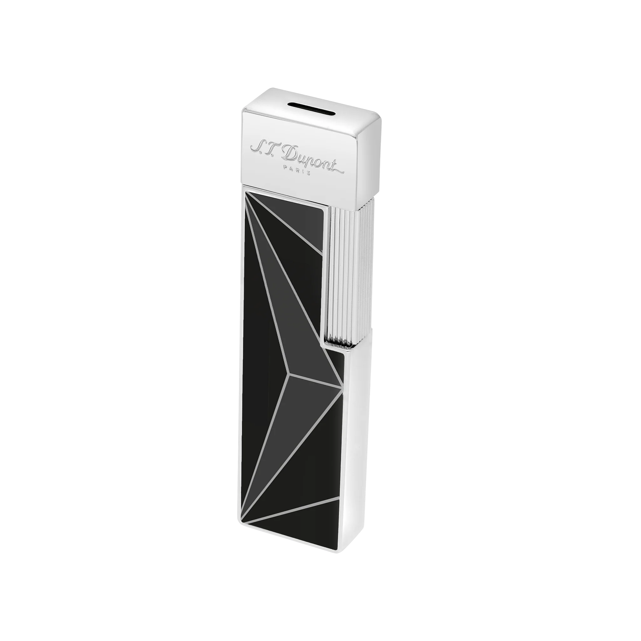 S.T. DUPONT Twiggy Chrome Fire X Black Lighter/Briquet 030070