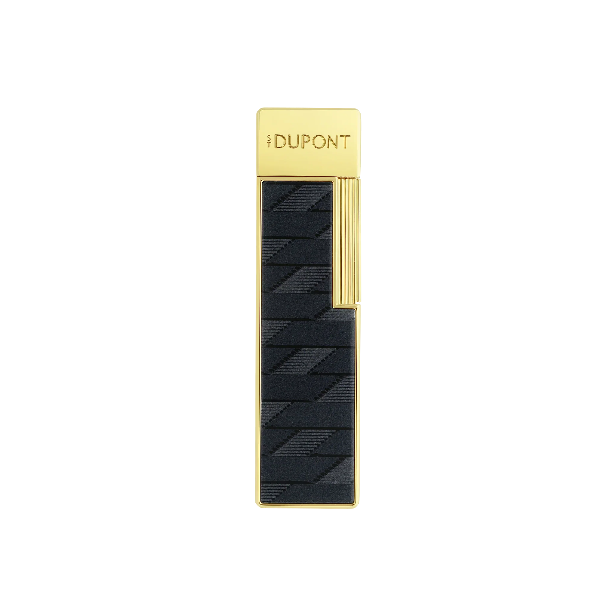 S.T. DUPONT Twiggy Monogram 1872 Black Lacquered Lighter/Briquet 030079