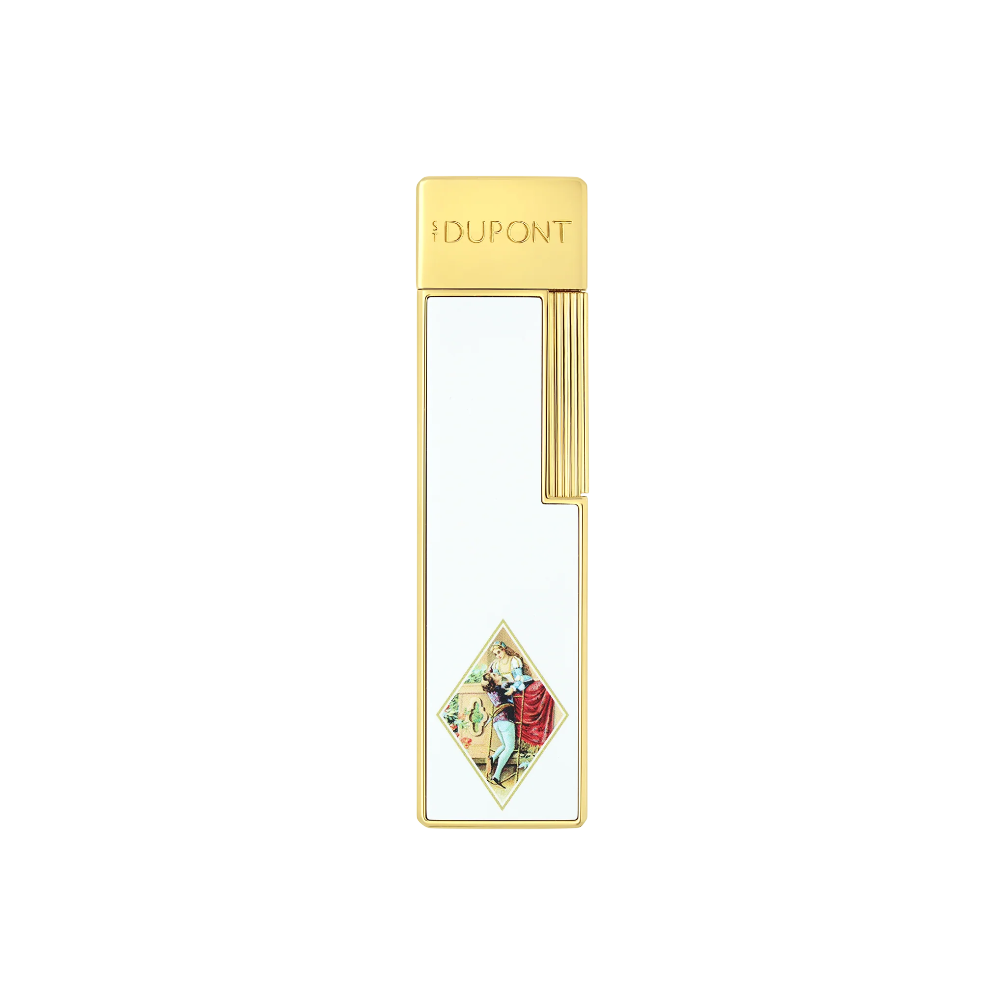 S.T. Dupont Twiggy White Lacquered Romeo y Julieta Lighter/Briquet 030150