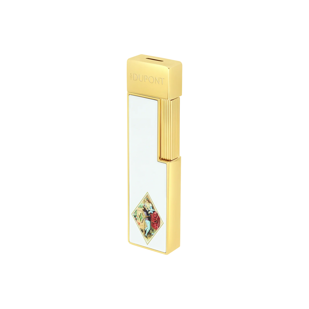 S.T. Dupont Twiggy White Lacquered Romeo y Julieta Lighter/Briquet 030150