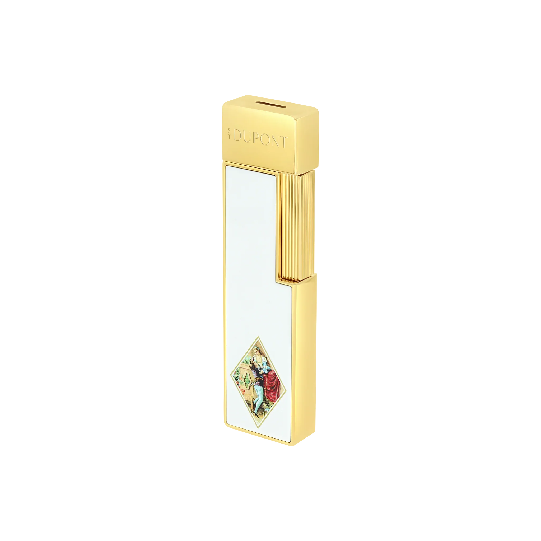 S.T. Dupont Twiggy White Lacquered Romeo y Julieta Lighter/Briquet 030150