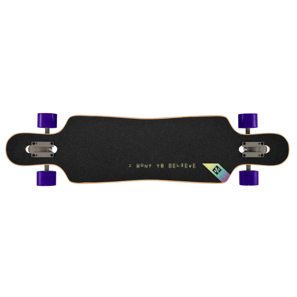 Street Surfing Longboard I Want to Believe Drop Through 9.5" x 39"