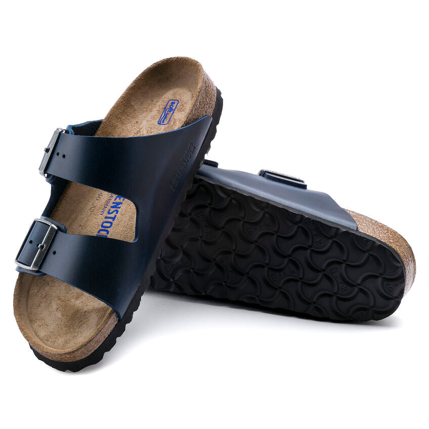 Unisex Arizona Soft Footbed Oiled Leather Blue Medium/Narrow