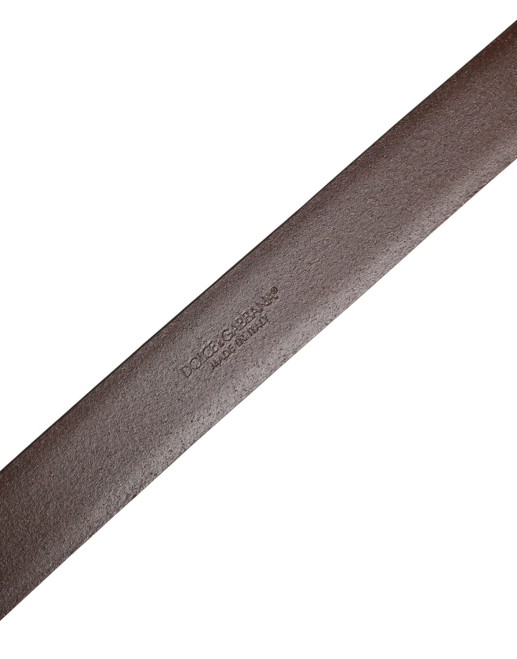 Dolce & Gabbana Men Brown Classic Leather Metal Buckle Belt