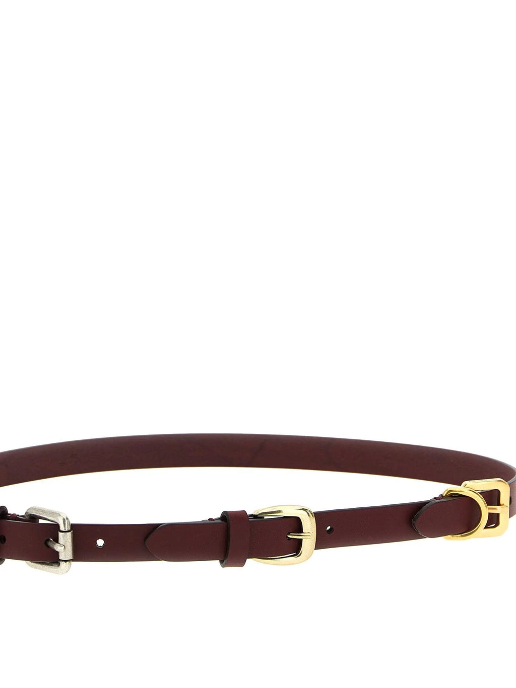 Etro Bordeaux Calfskin Belt