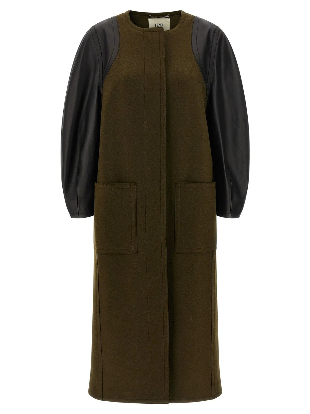 Fendi Bicolor Viscose Coat