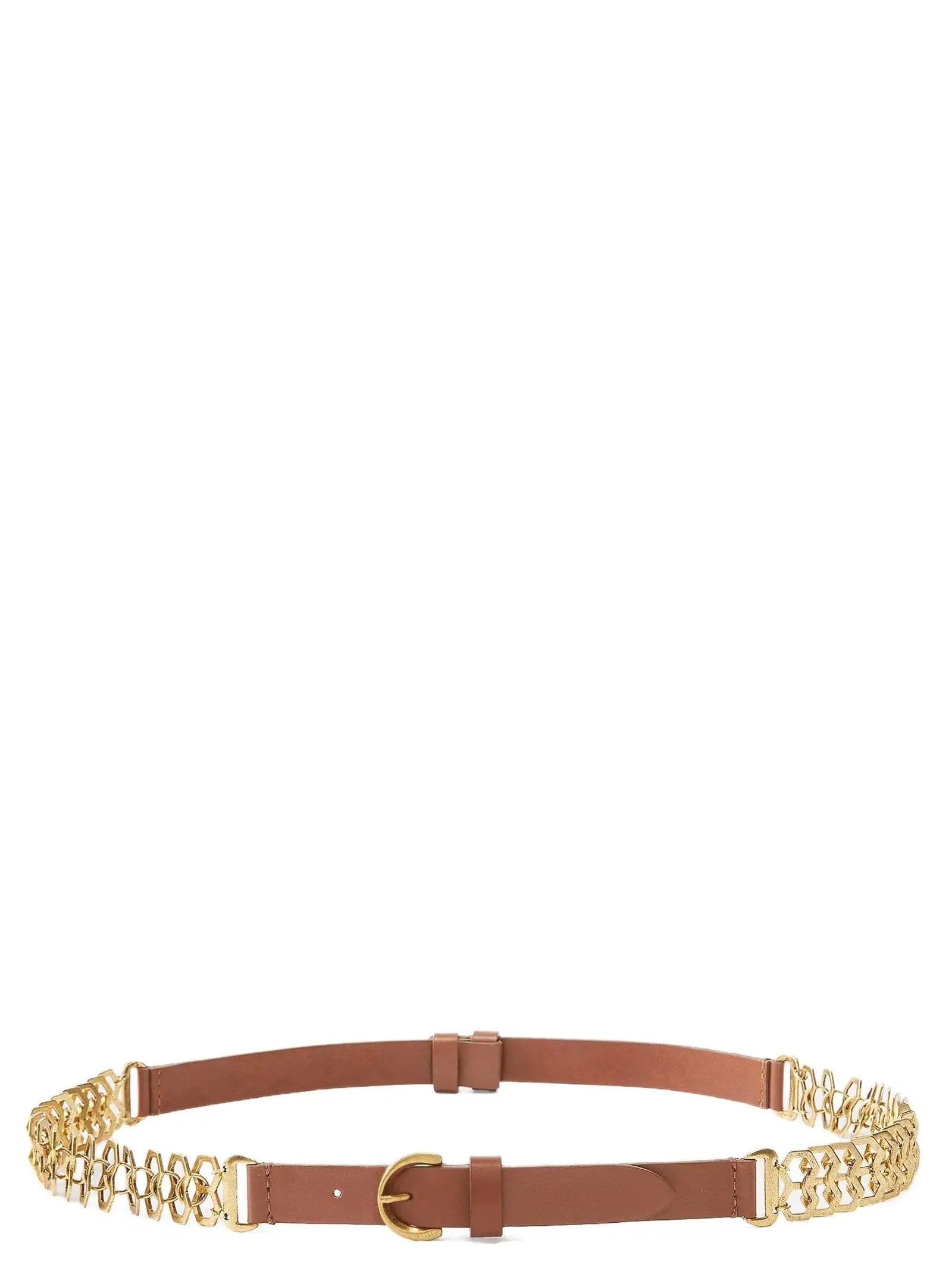 PINKO Brown Calfskin Regular Belt