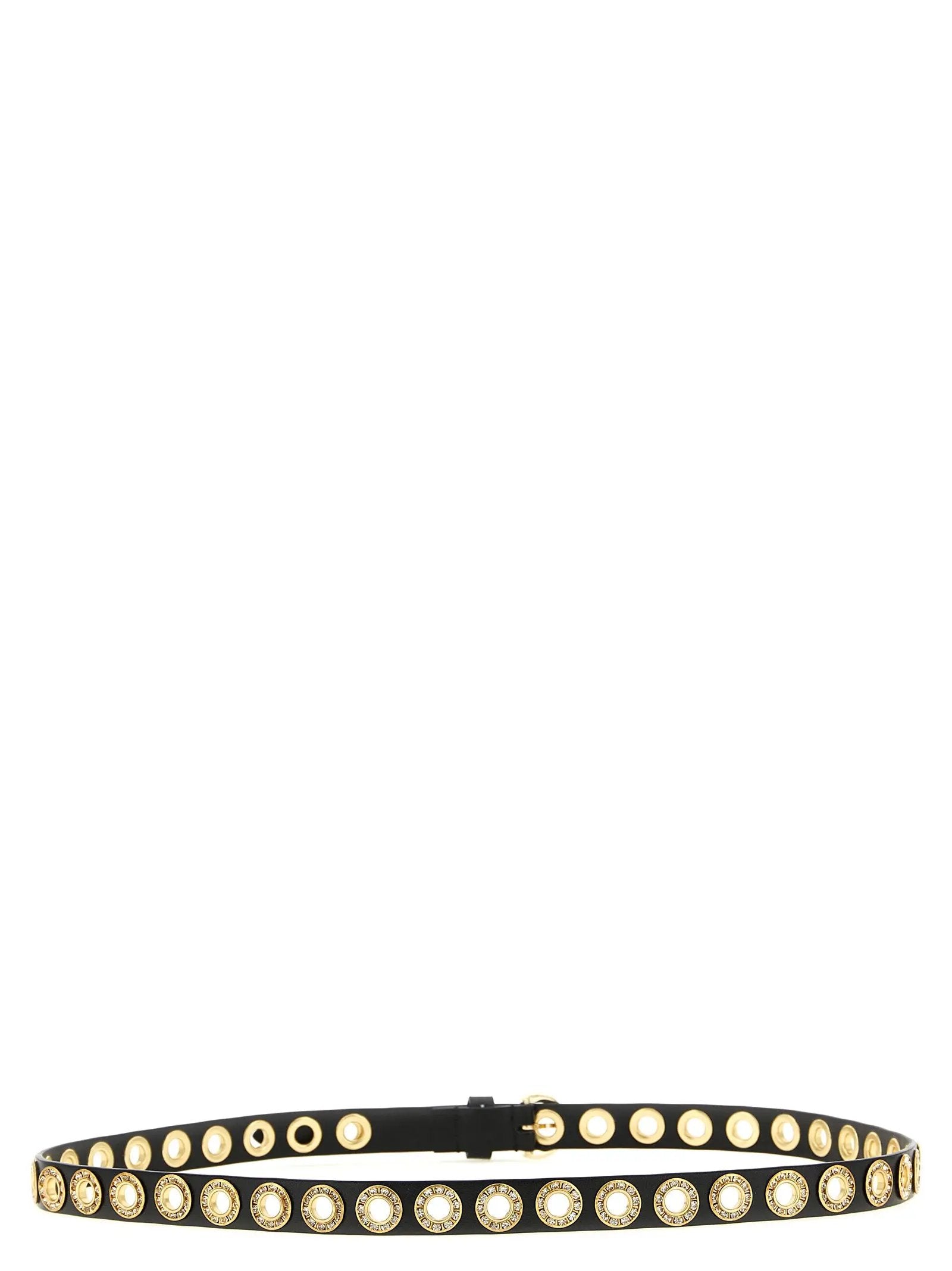 PINKO Black Polyethylene Regular Belt