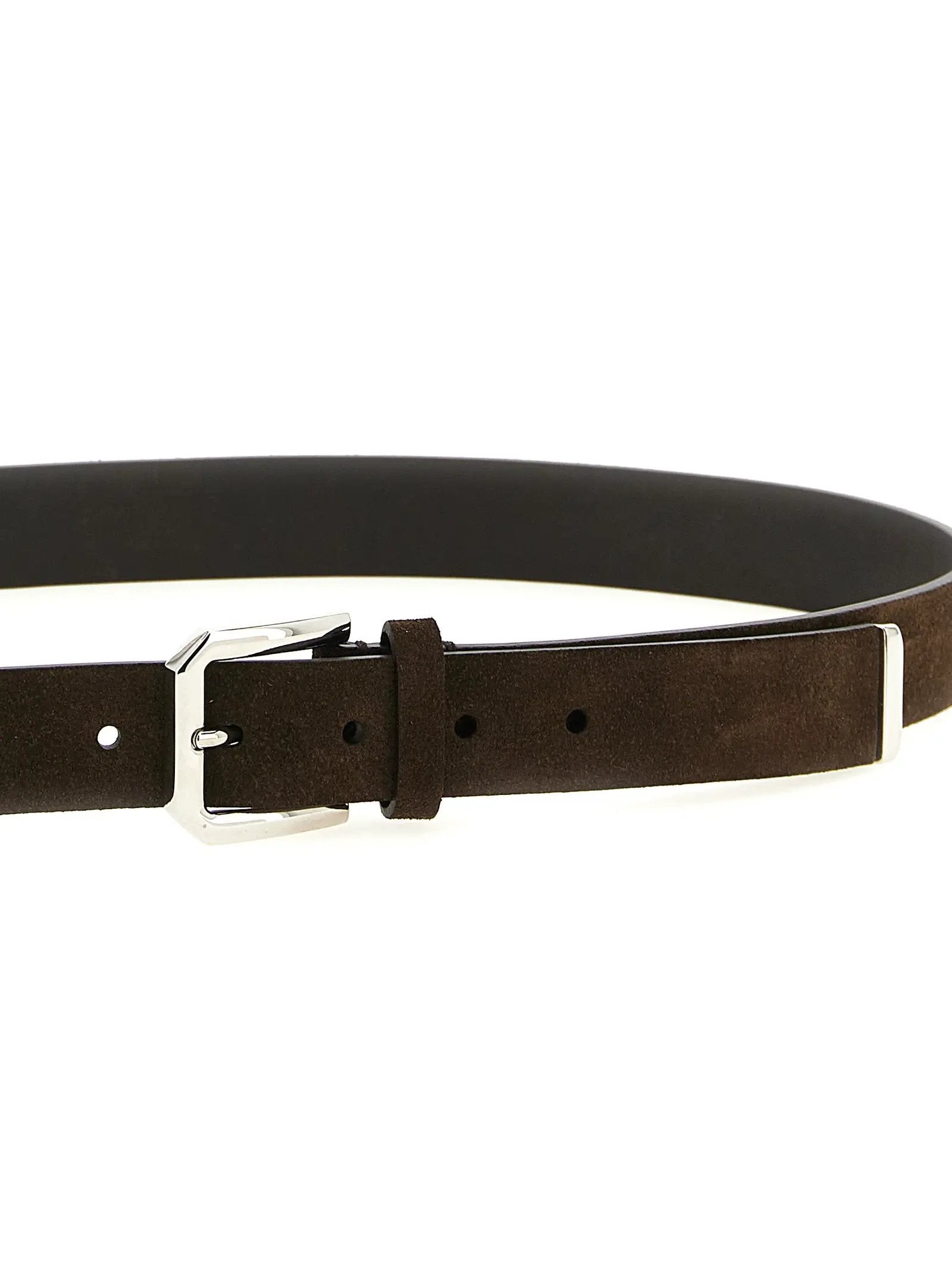 Brunello Cucinelli Brown Bull Skin Regular Belt