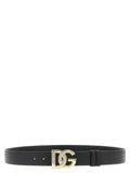 Dolce & Gabbana Black Calfskin Regular Belt