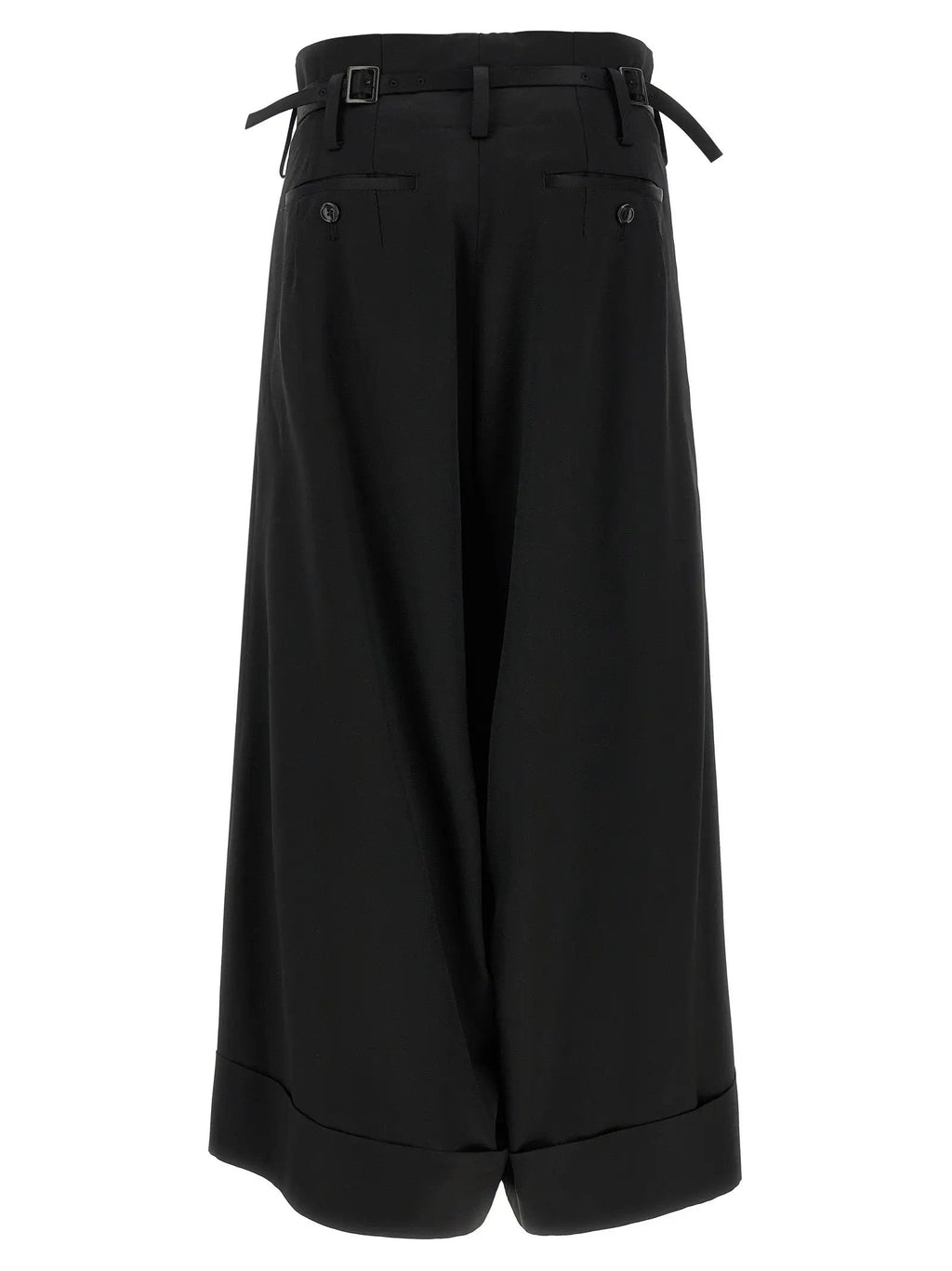 Junya Watanabe Black Acetate Flared Pants