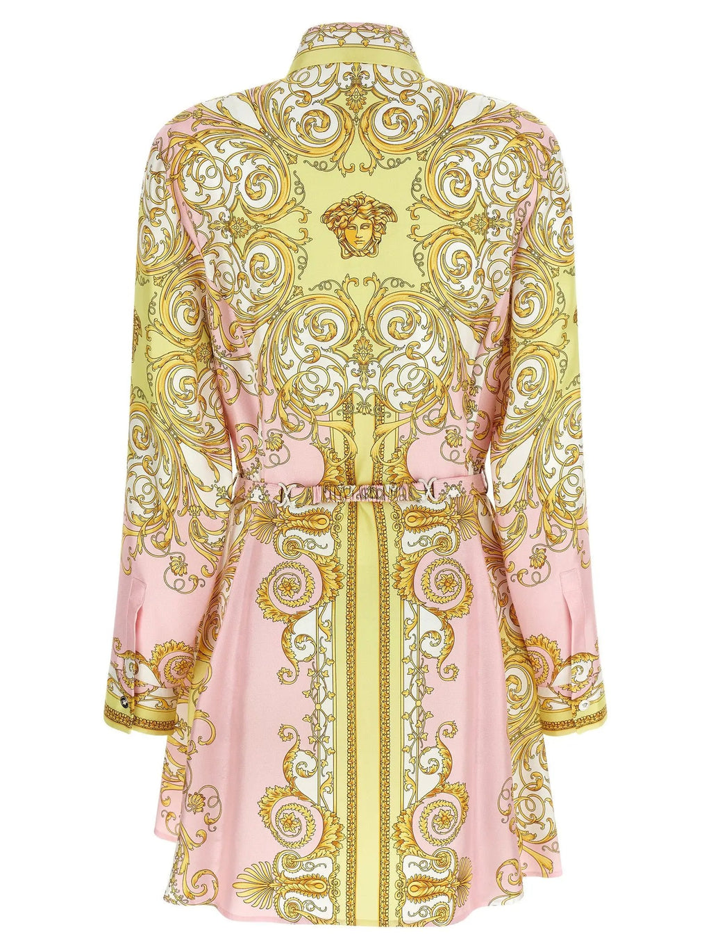 Versace Multicolor Silk Short Dress